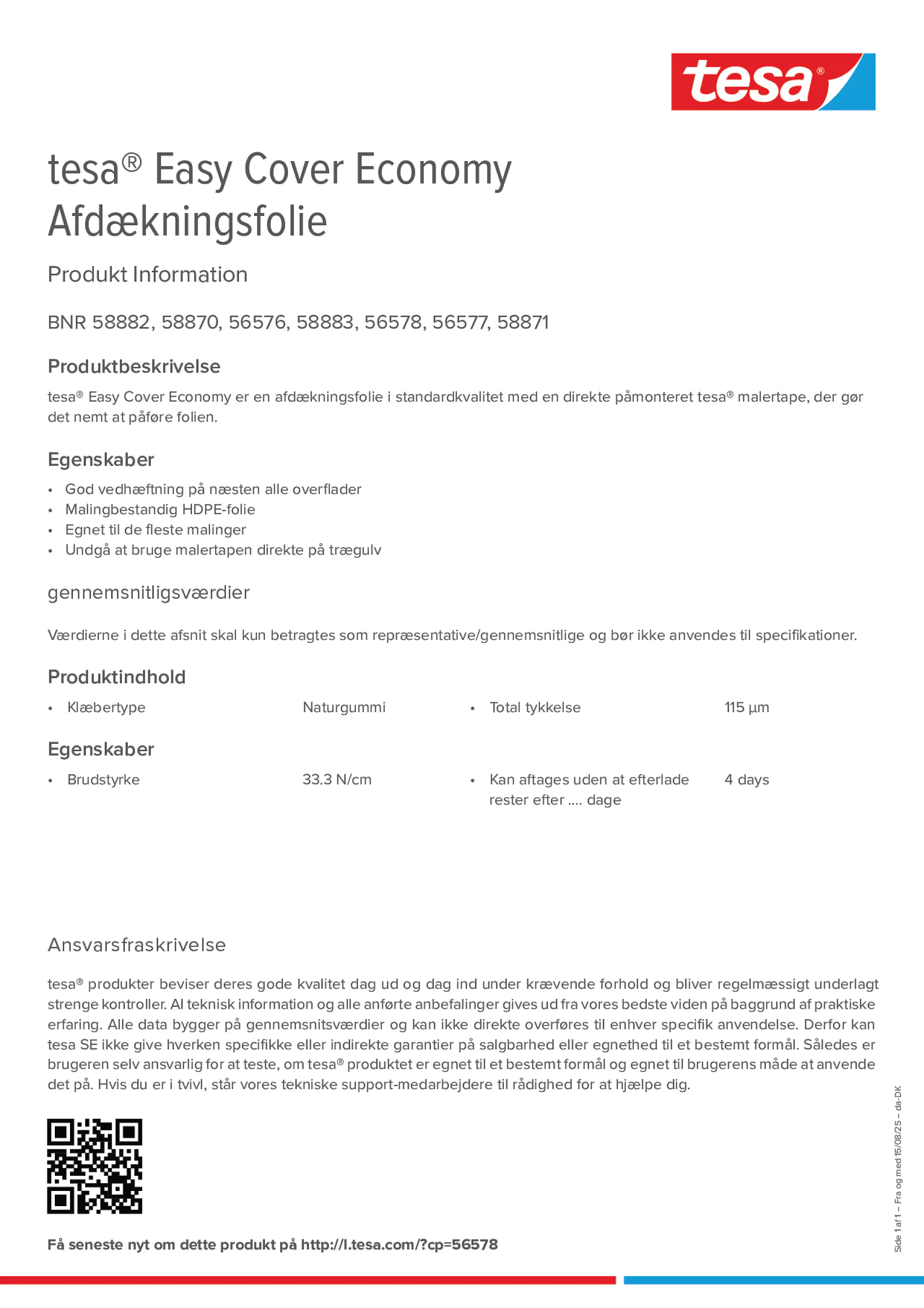 Product information_tesa® Easy Cover 58882_da-DK