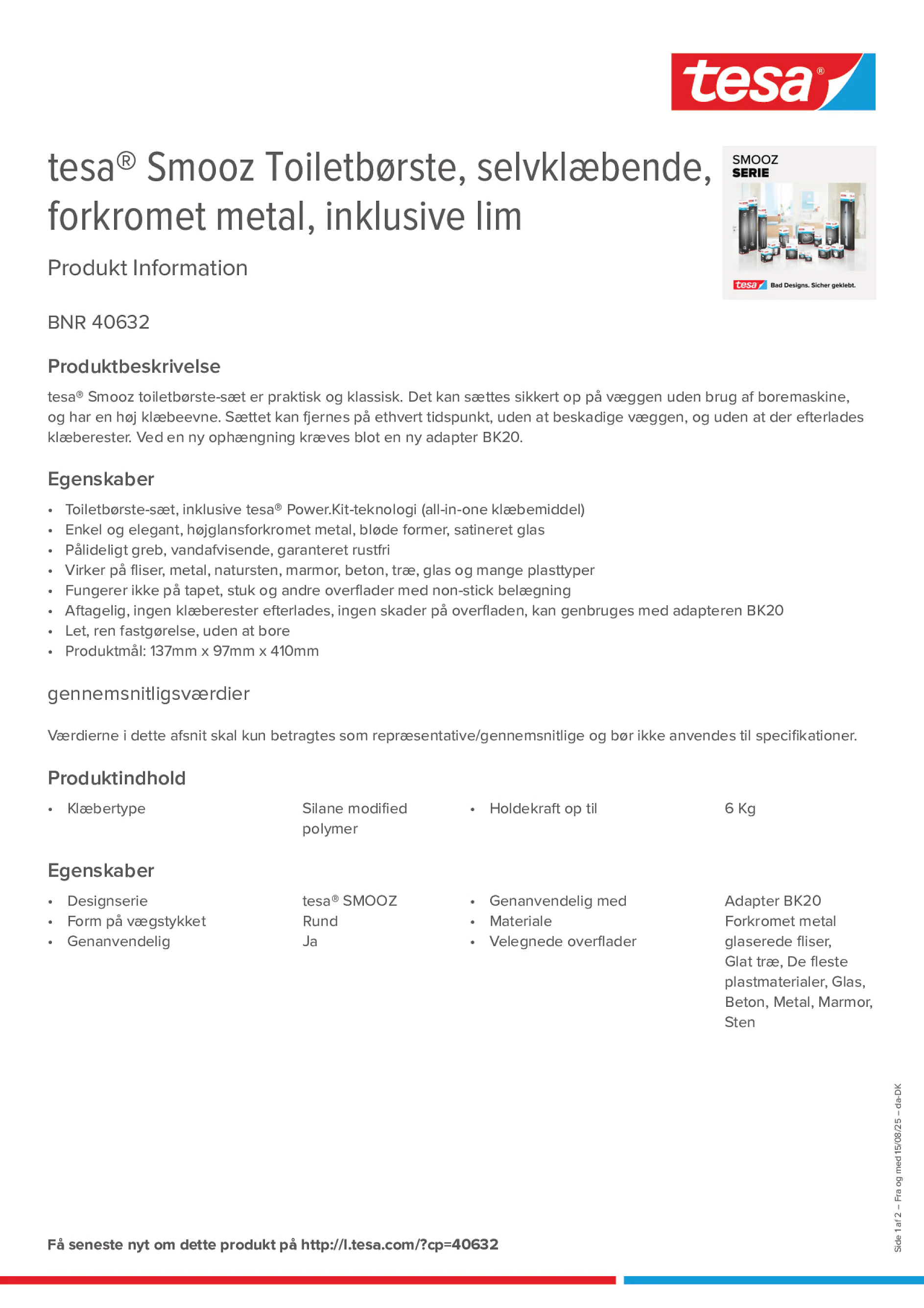 Product information_tesa® 40632_da-DK