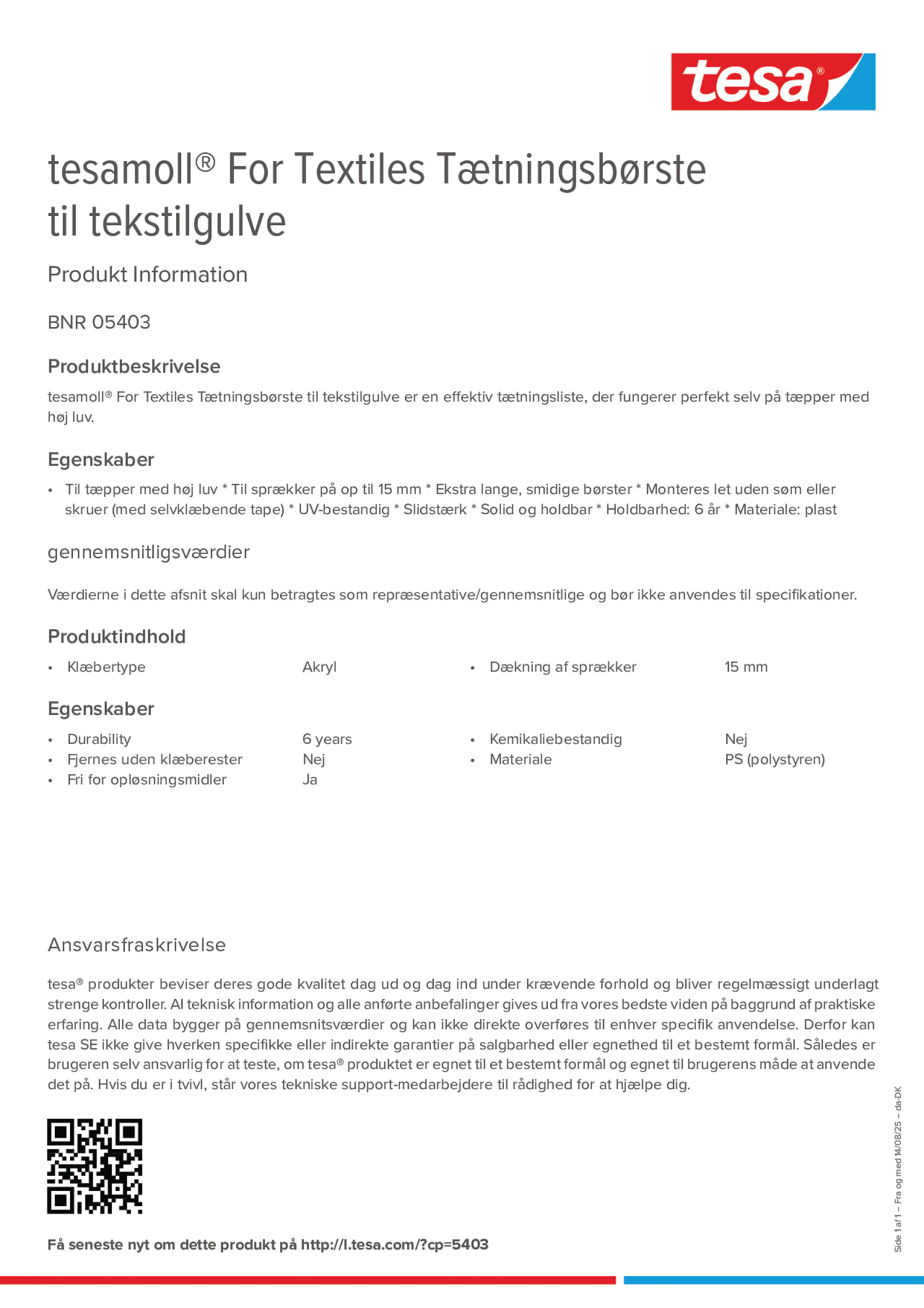 Product information_tesamoll® 05403_da-DK