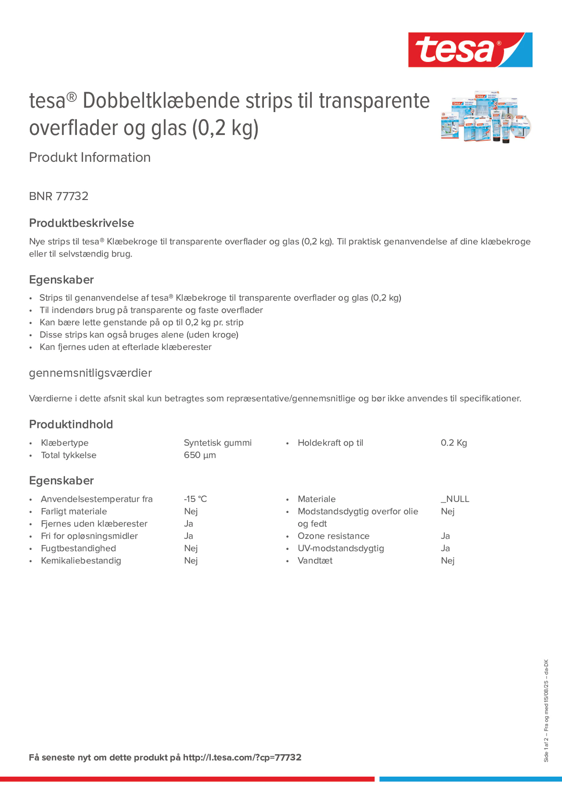 Product information_tesa® 77732_da-DK