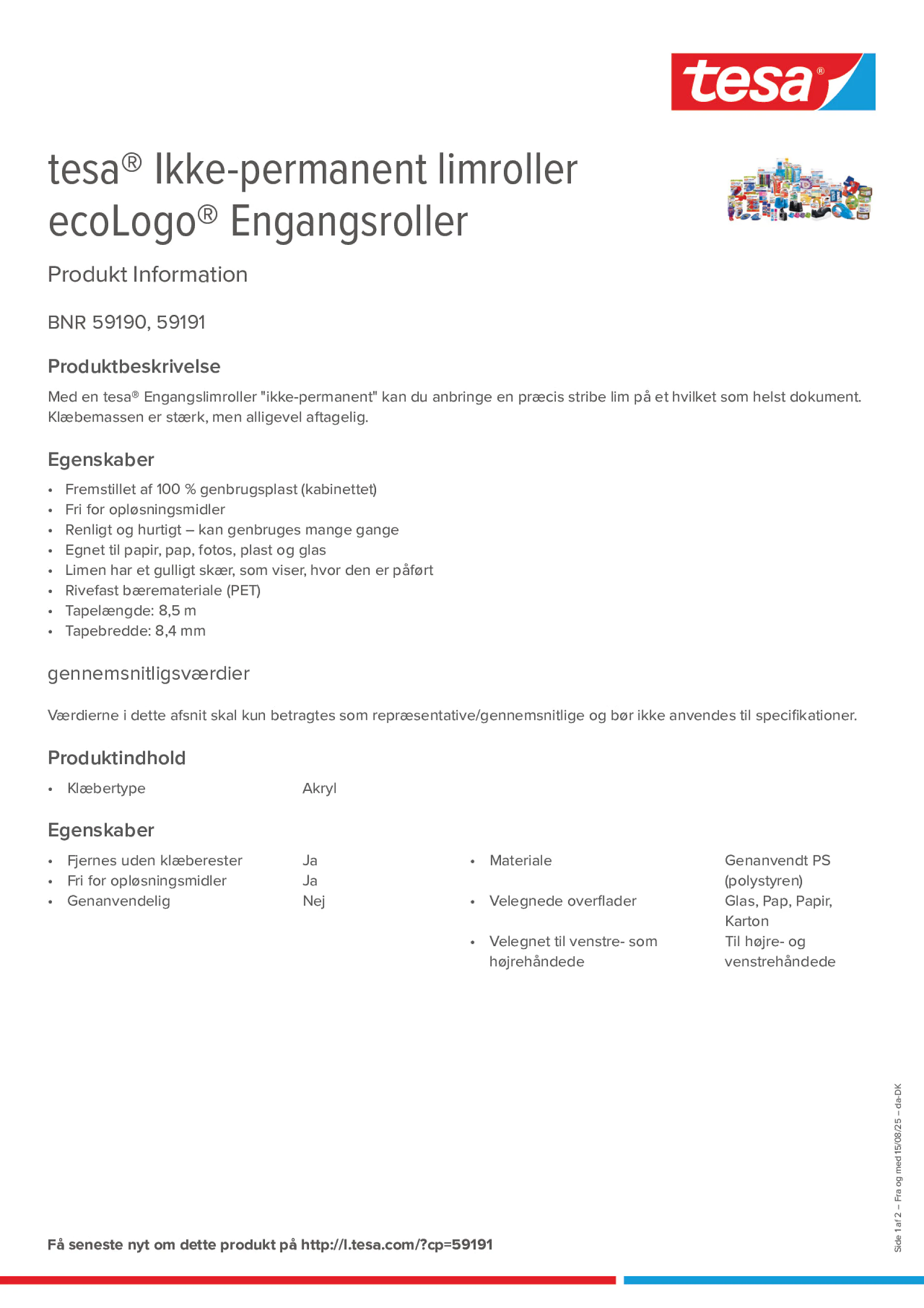 Product information_tesa® 59191_da-DK