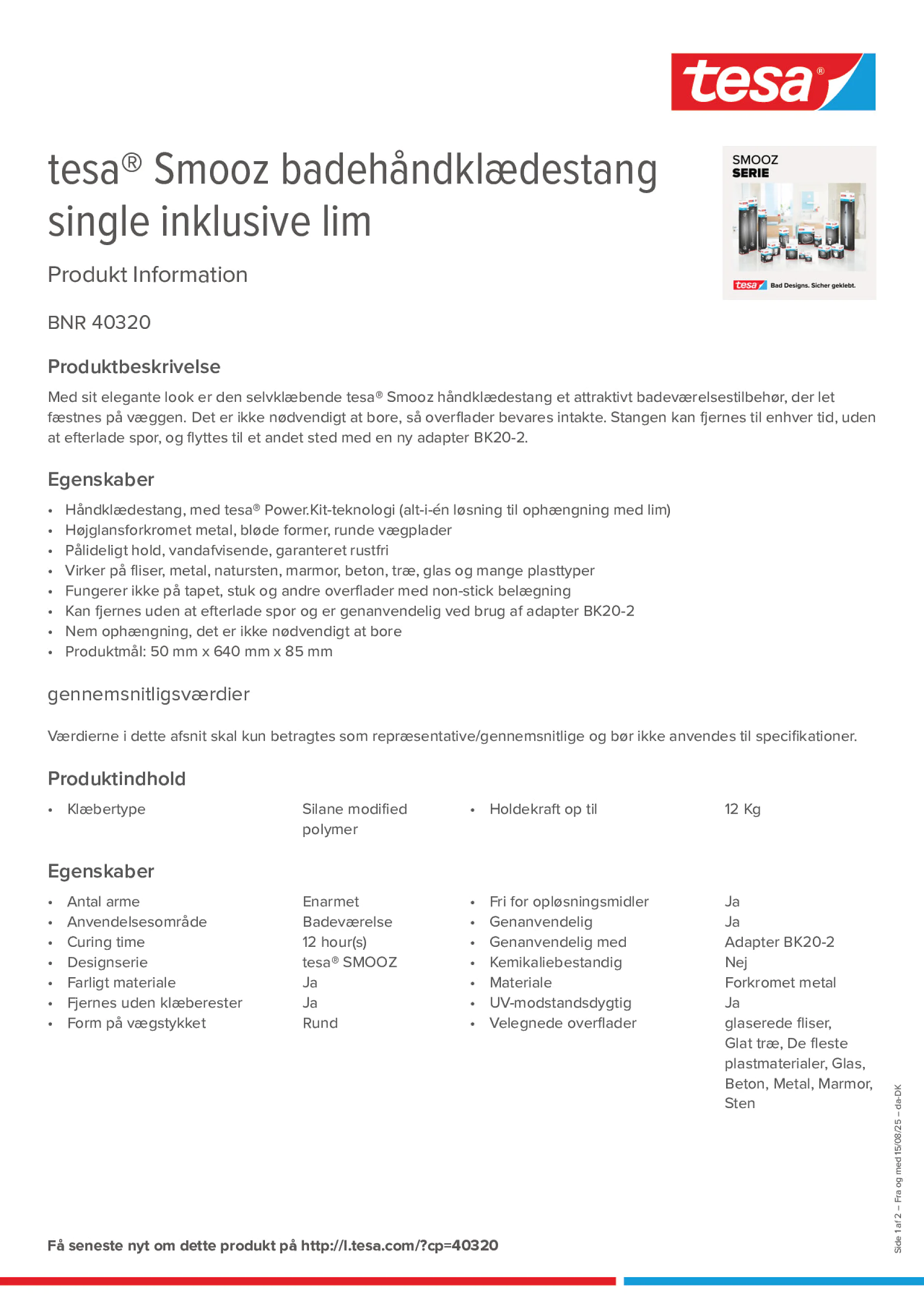 Product information_tesa® 40320_da-DK