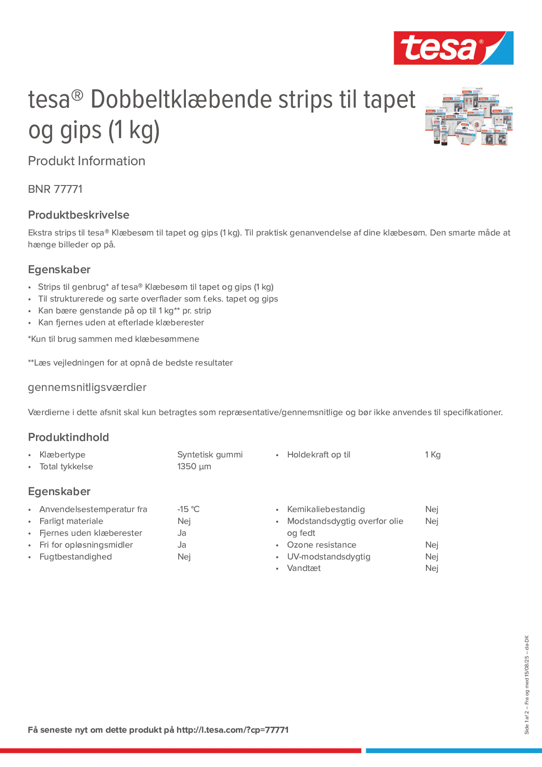Product information_tesa® 77771_da-DK