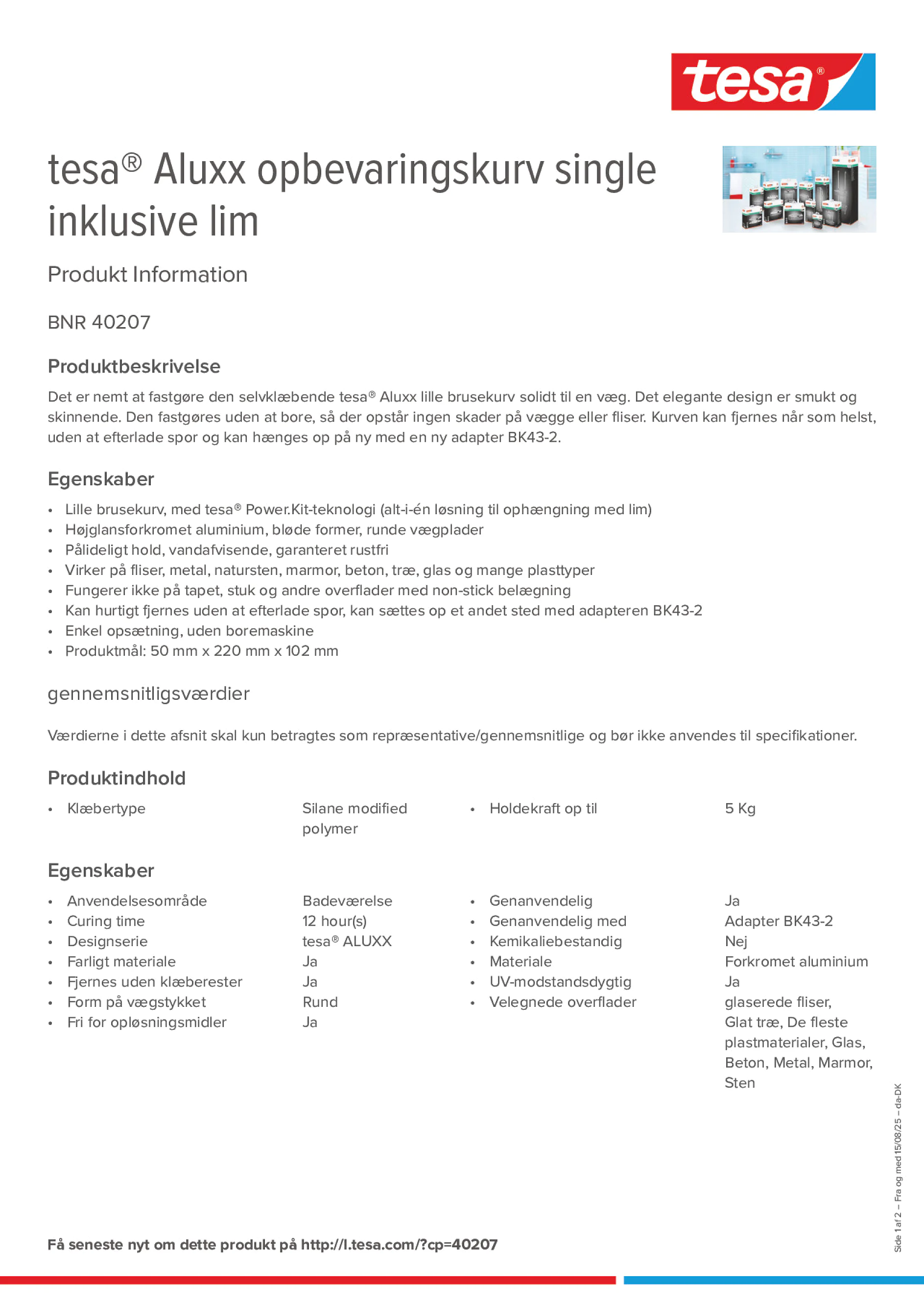 Product information_tesa® 40207_da-DK