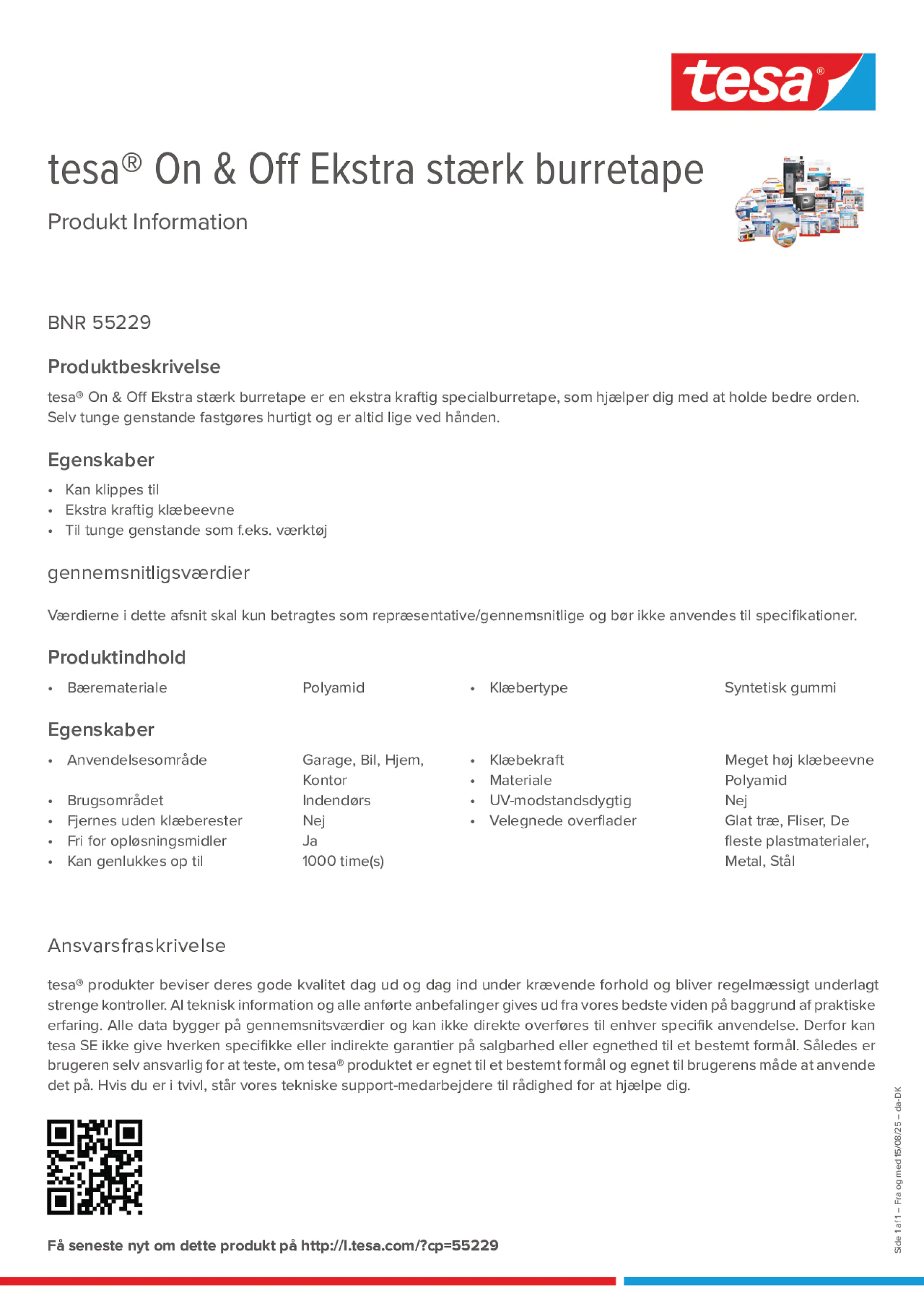 Product information_tesa® On & Off 55229_da-DK
