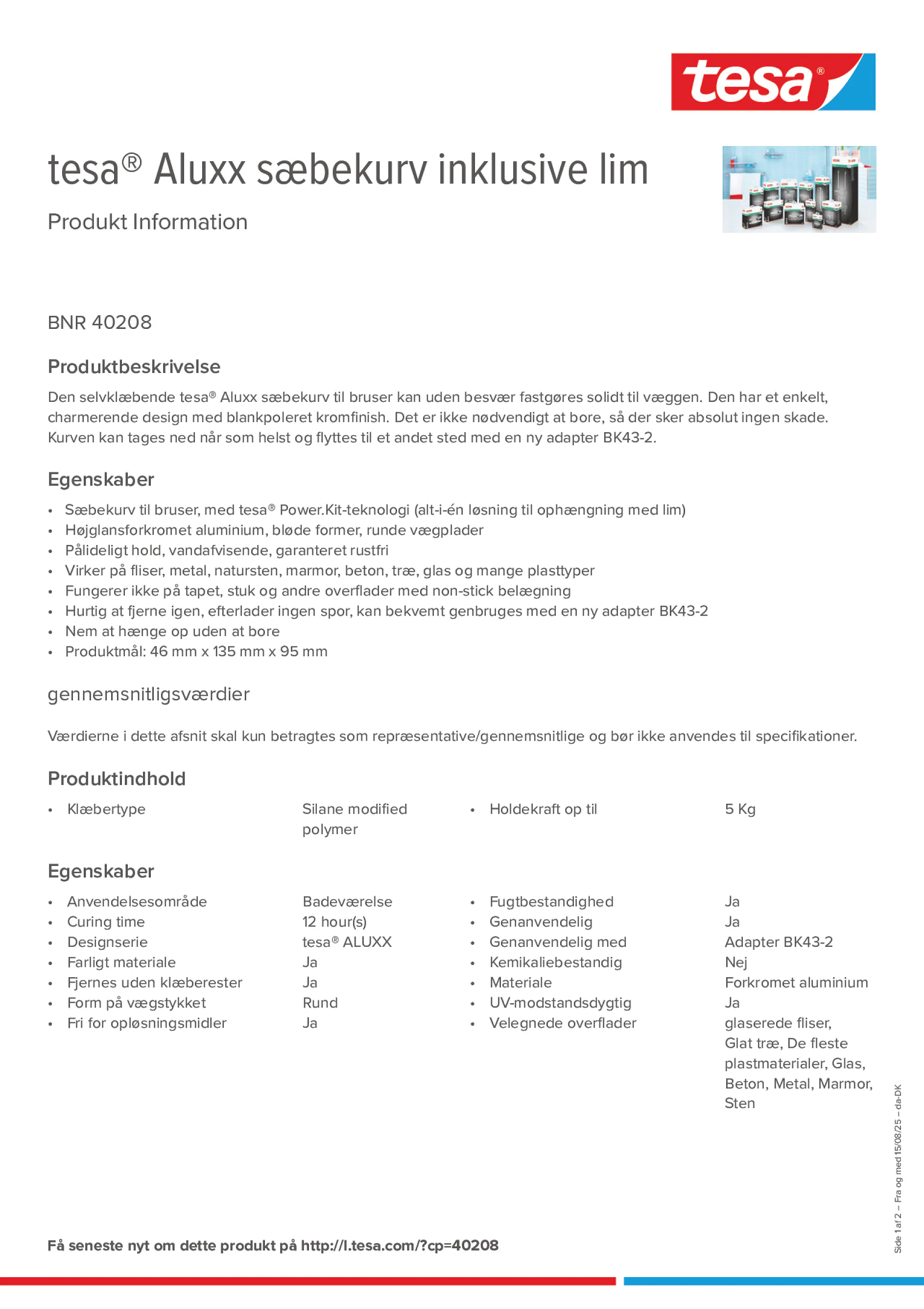 Product information_tesa® 40208_da-DK