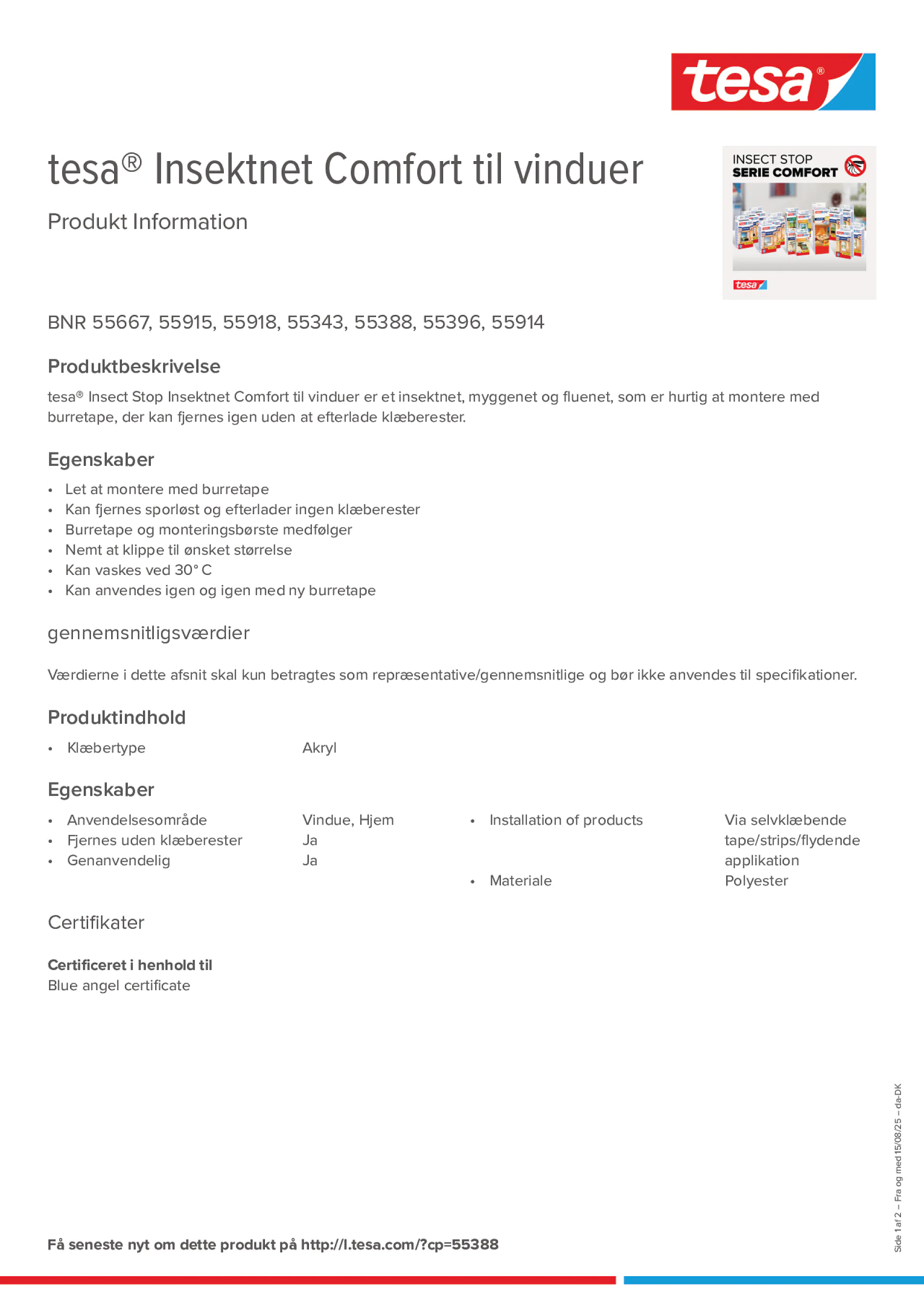 Product information_tesa® 55667_da-DK