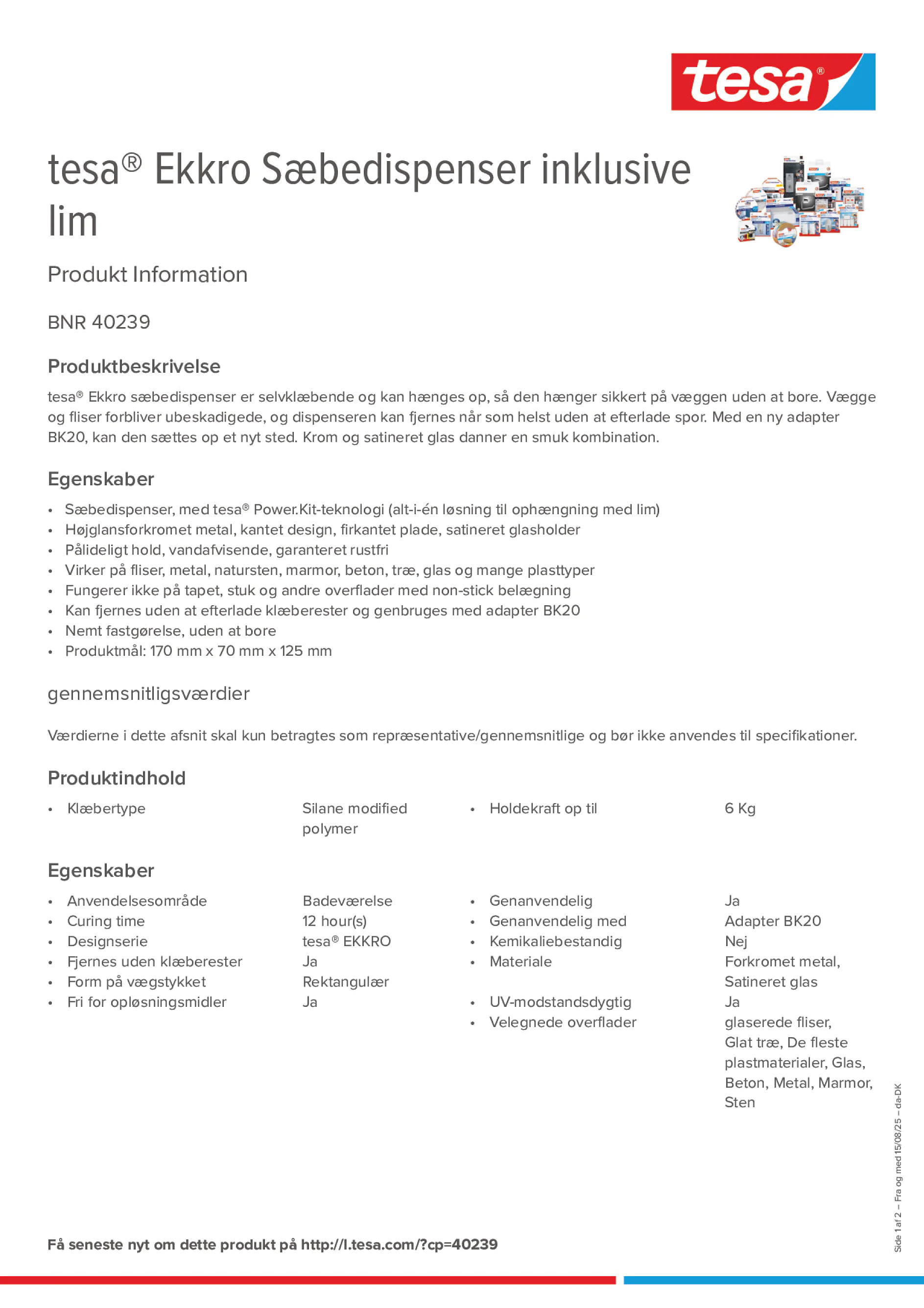 Product information_tesa® 40239_da-DK
