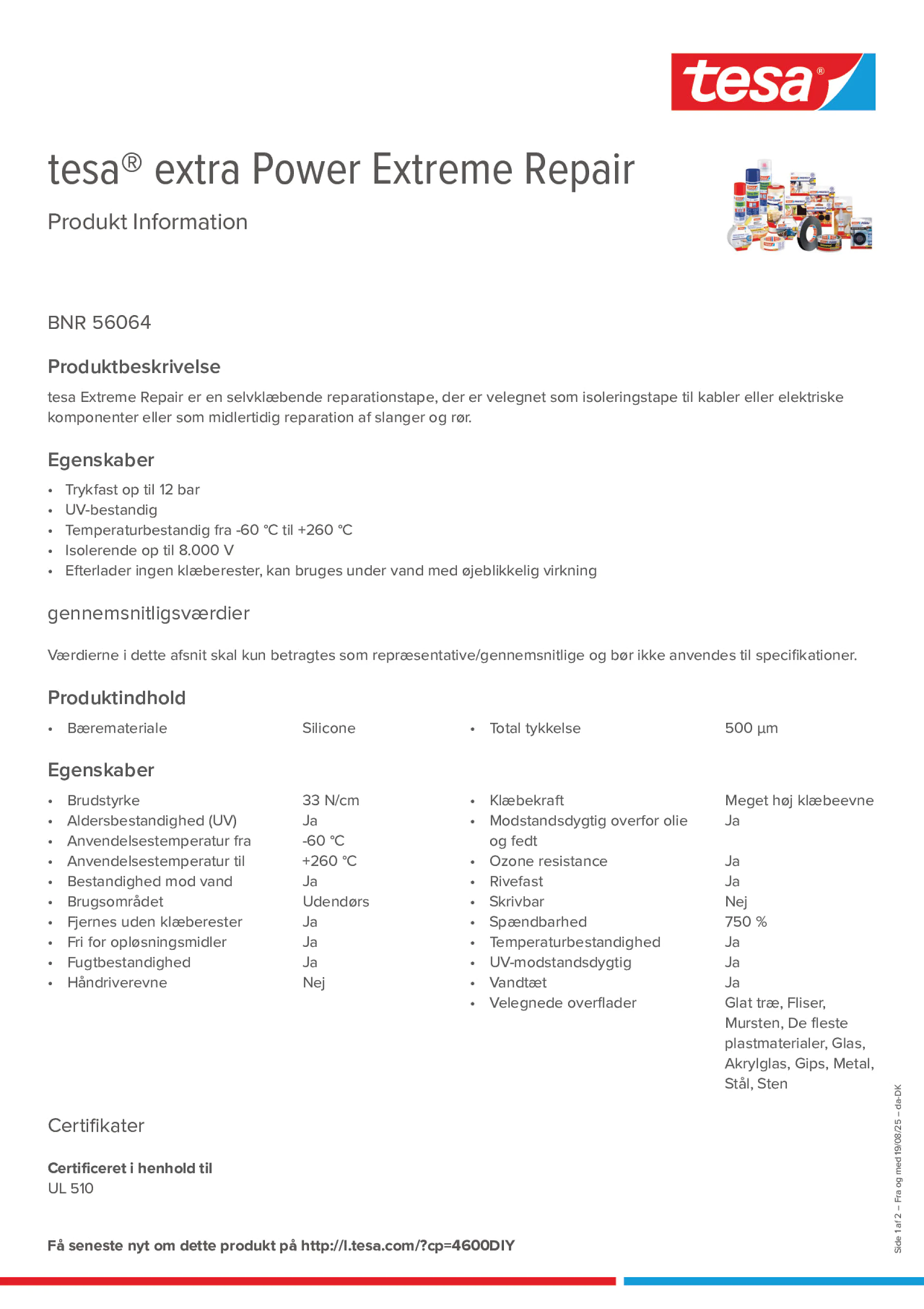 Product information_tesa® extra Power 56064_da-DK