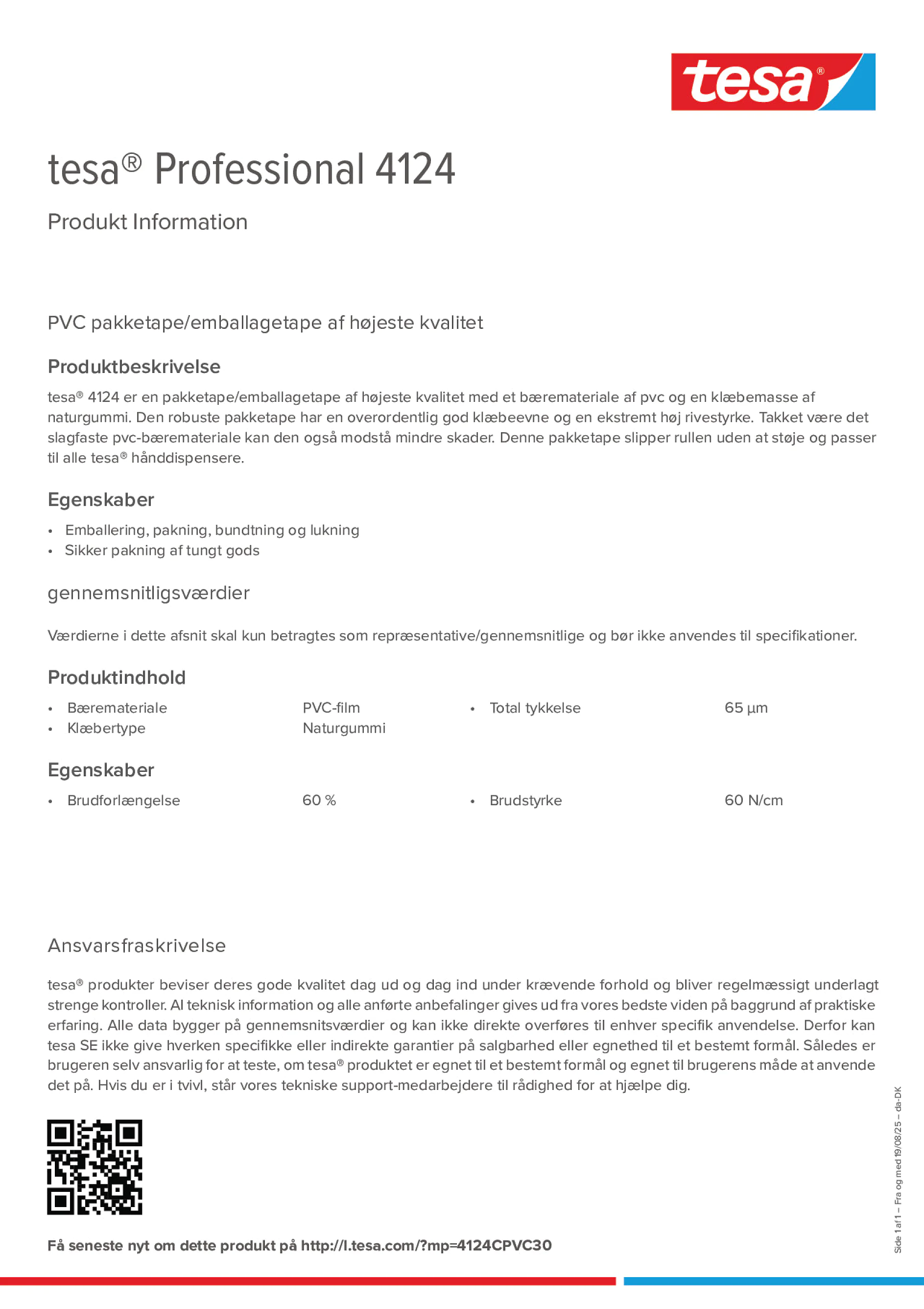 Product information_tesa® Professional 04124_da-DK