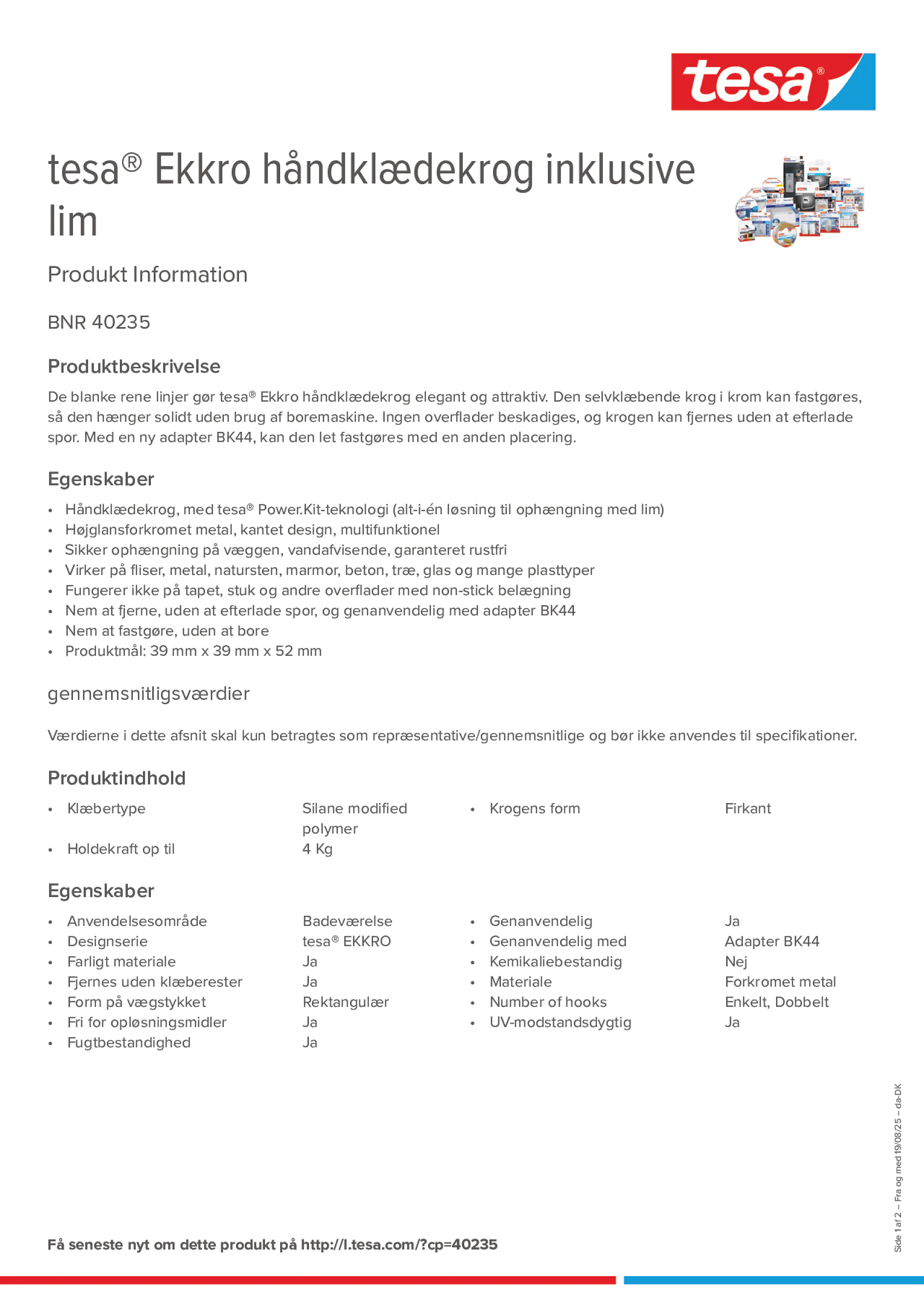 Product information_tesa® 40235_da-DK