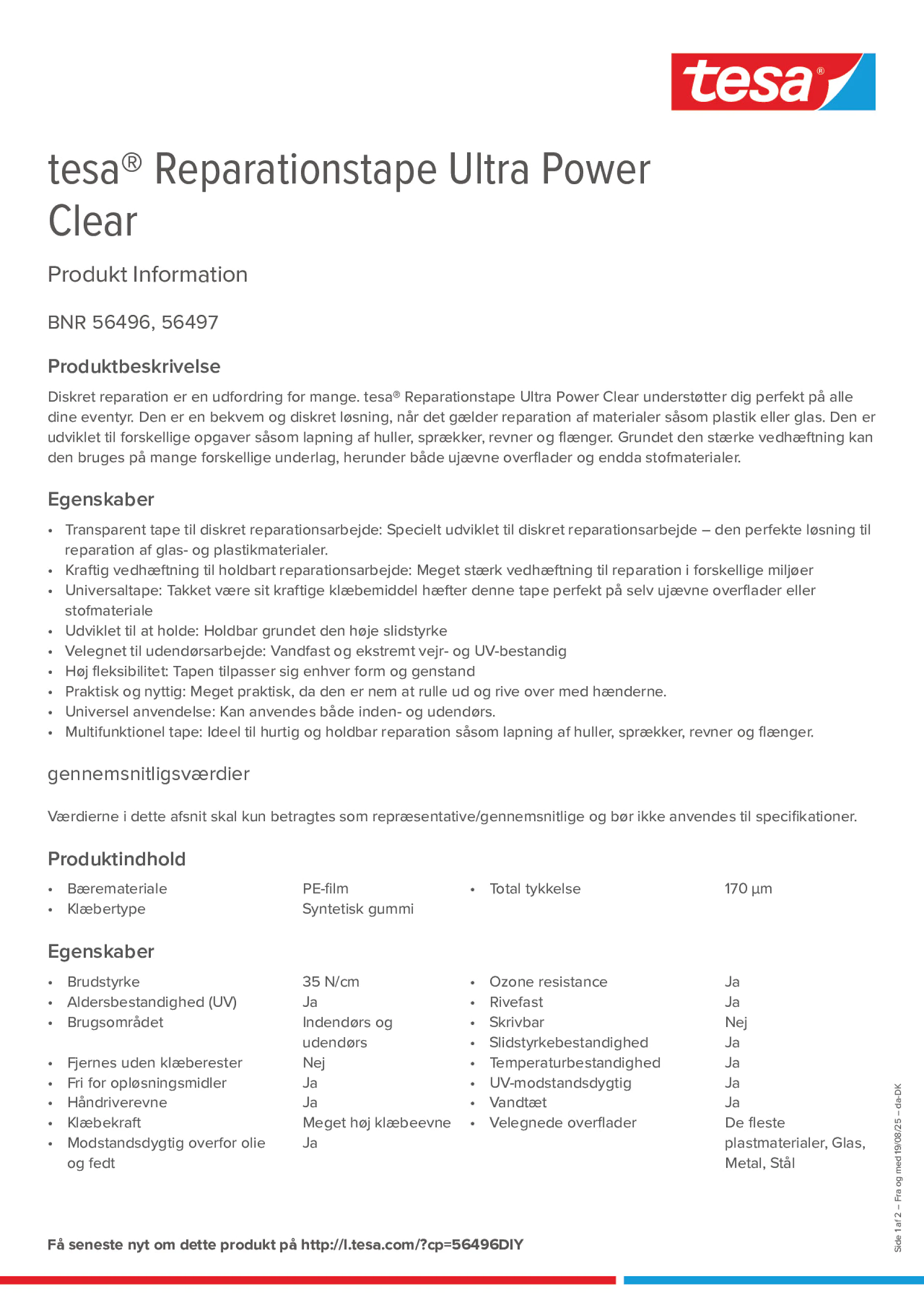 Product information_tesa® 56496_da-DK