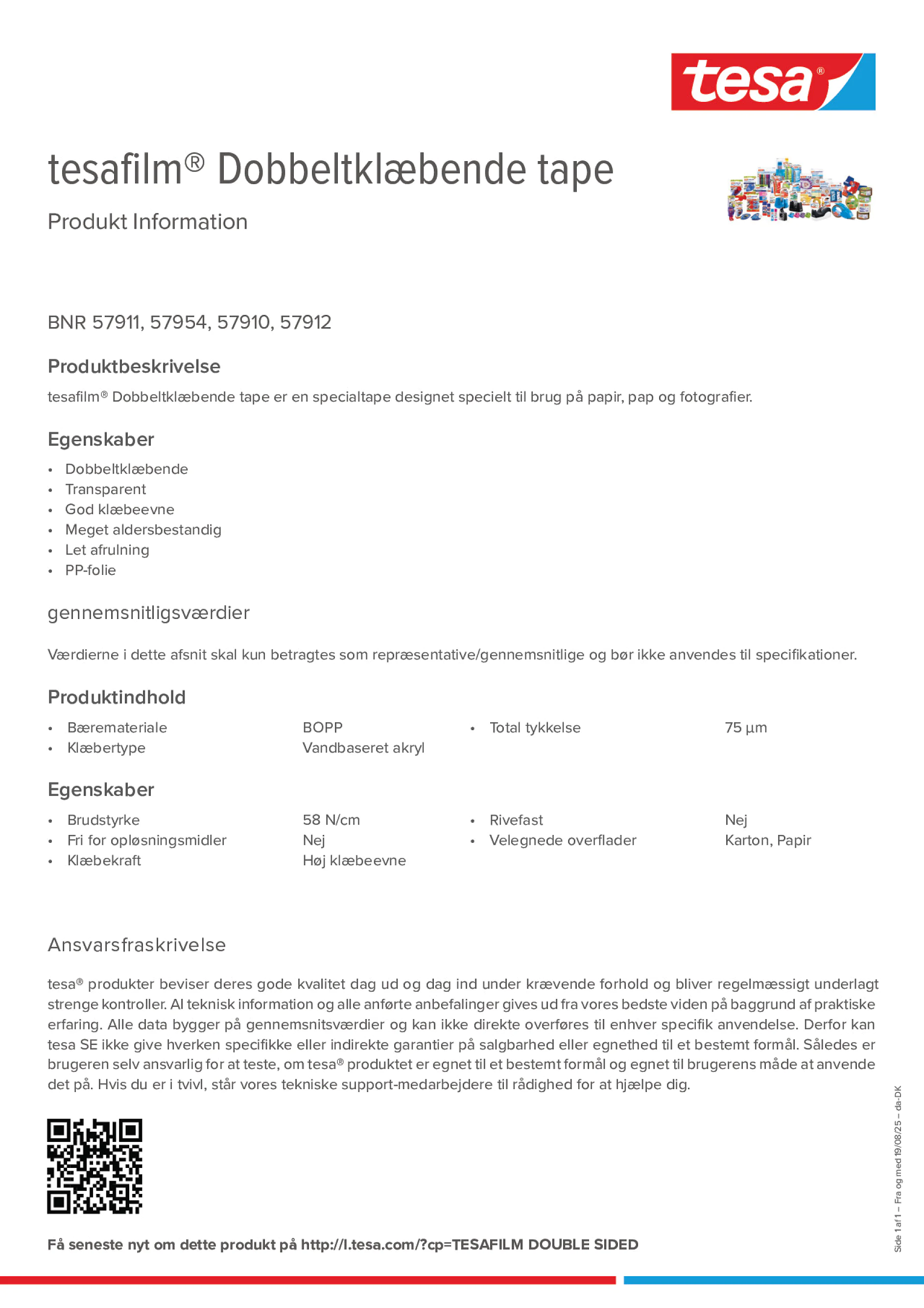 Product information_tesafilm® 57910_da-DK
