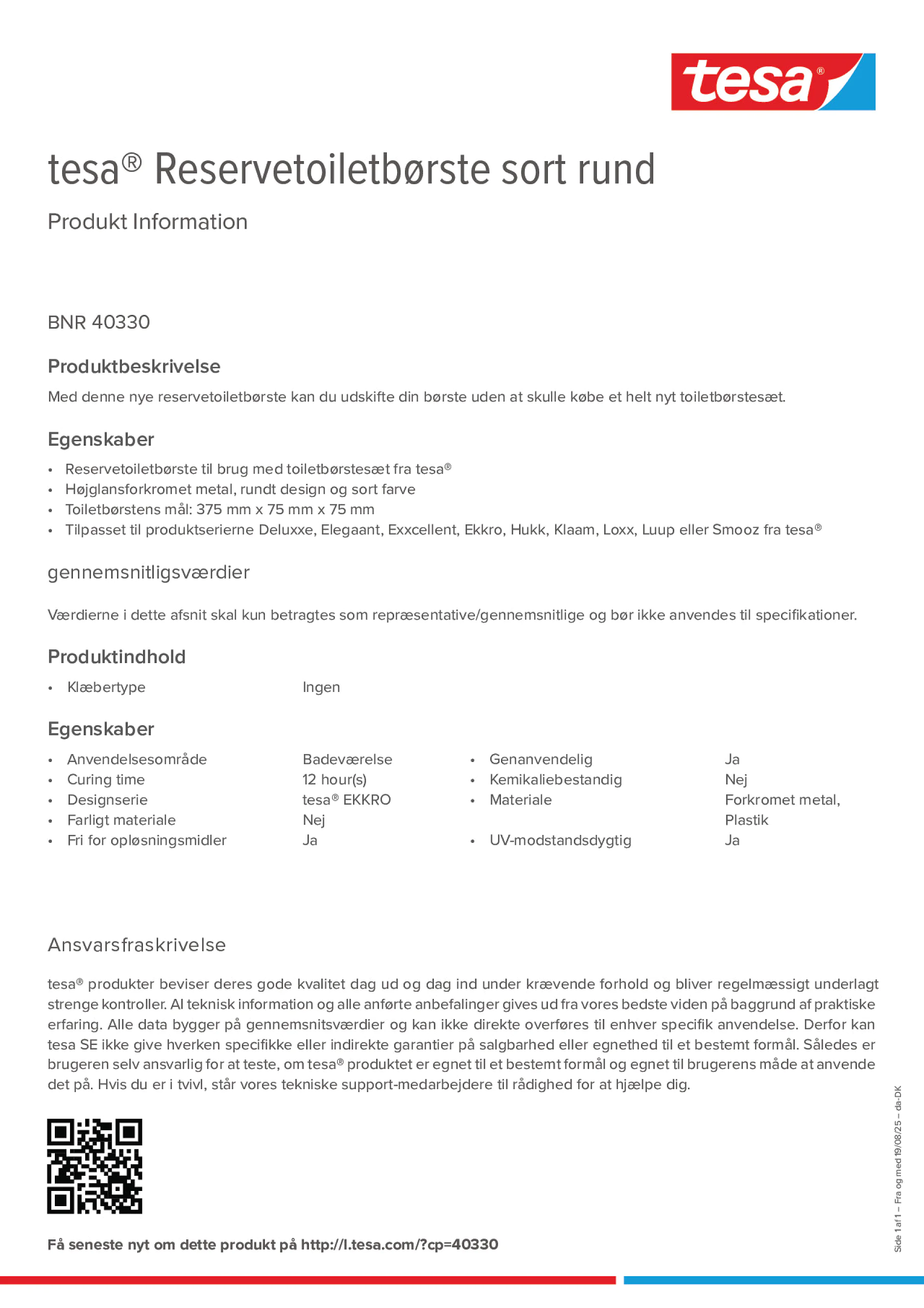 Product information_tesa® 40330_da-DK