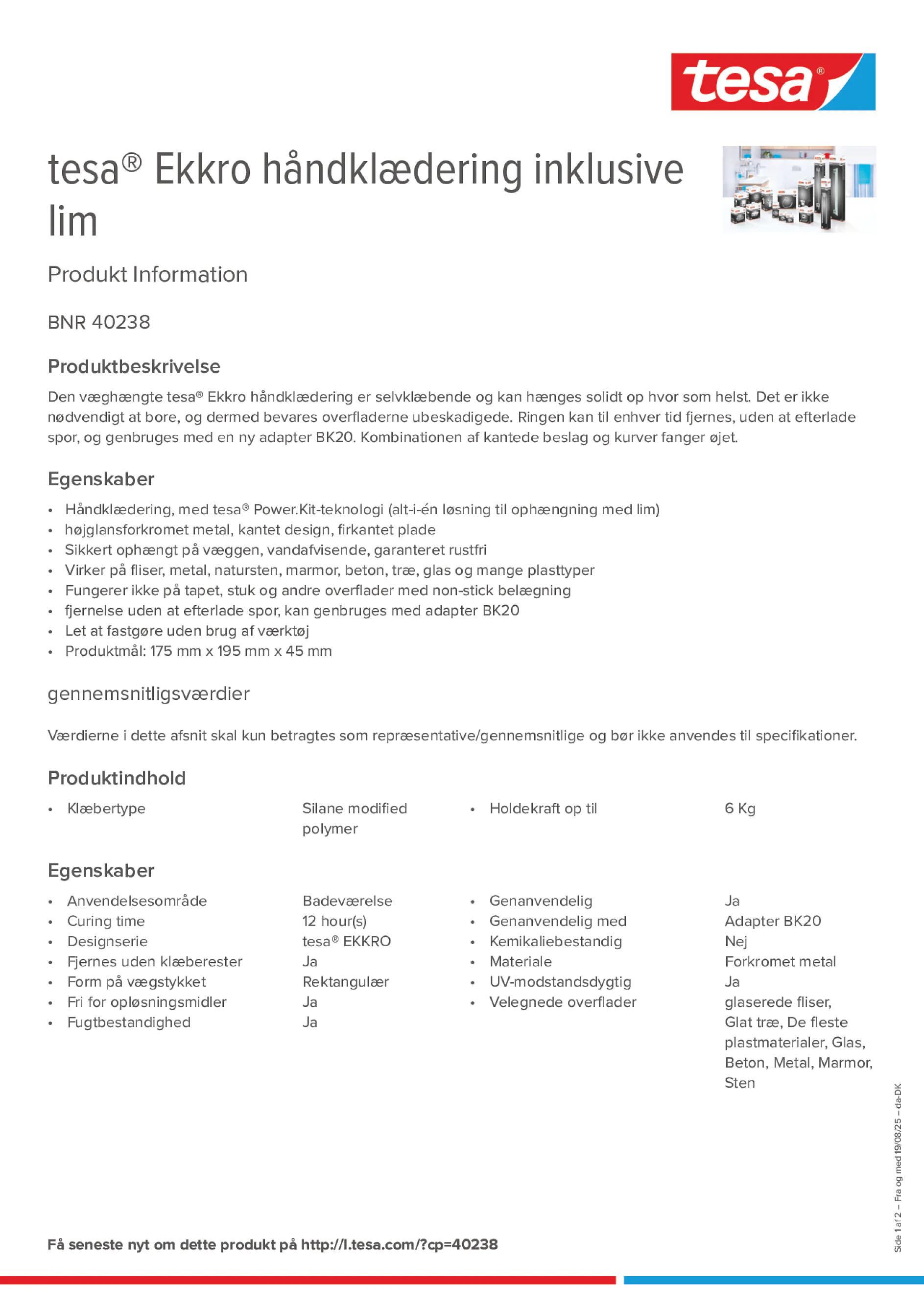 Product information_tesa® 40238_da-DK