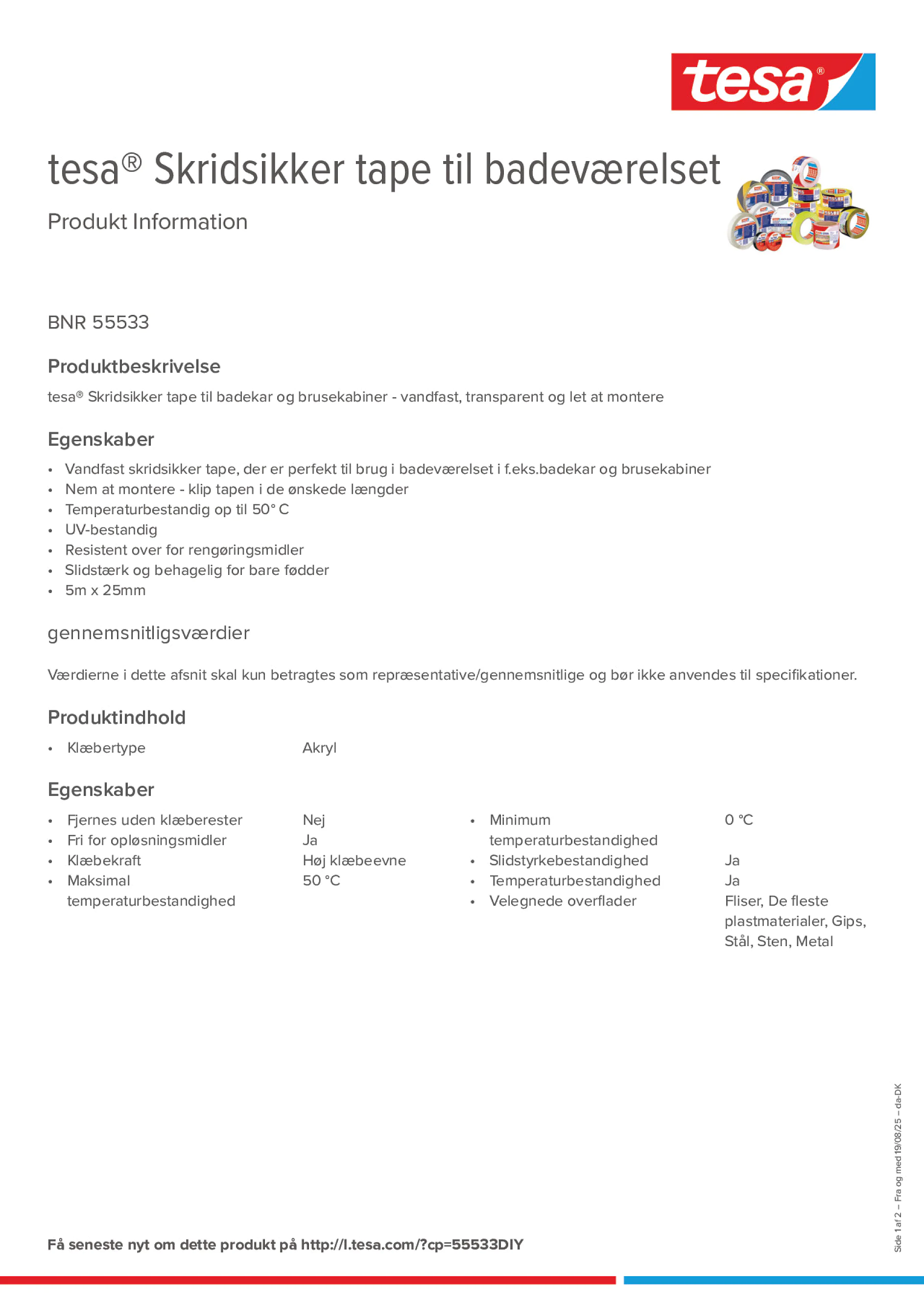 Product information_tesa® 55533_da-DK