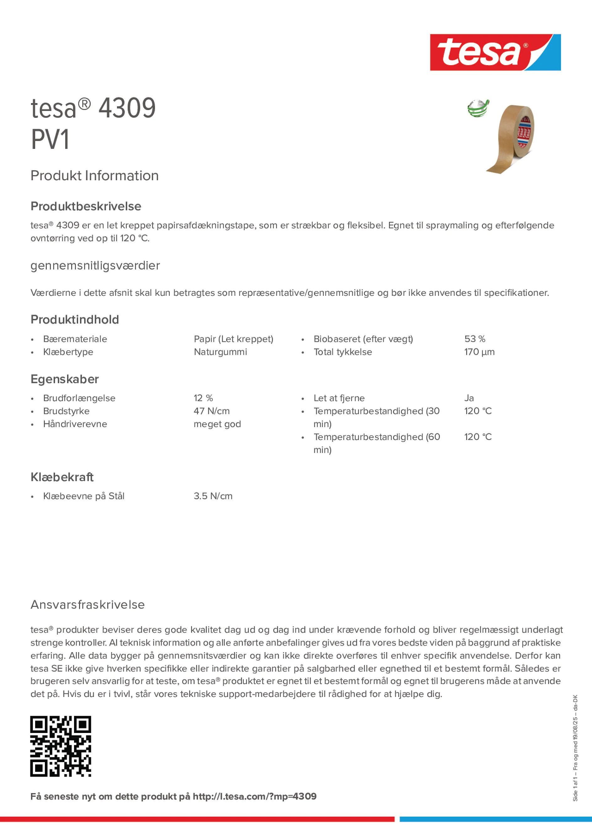 Product information_tesa® 04309_da-DK