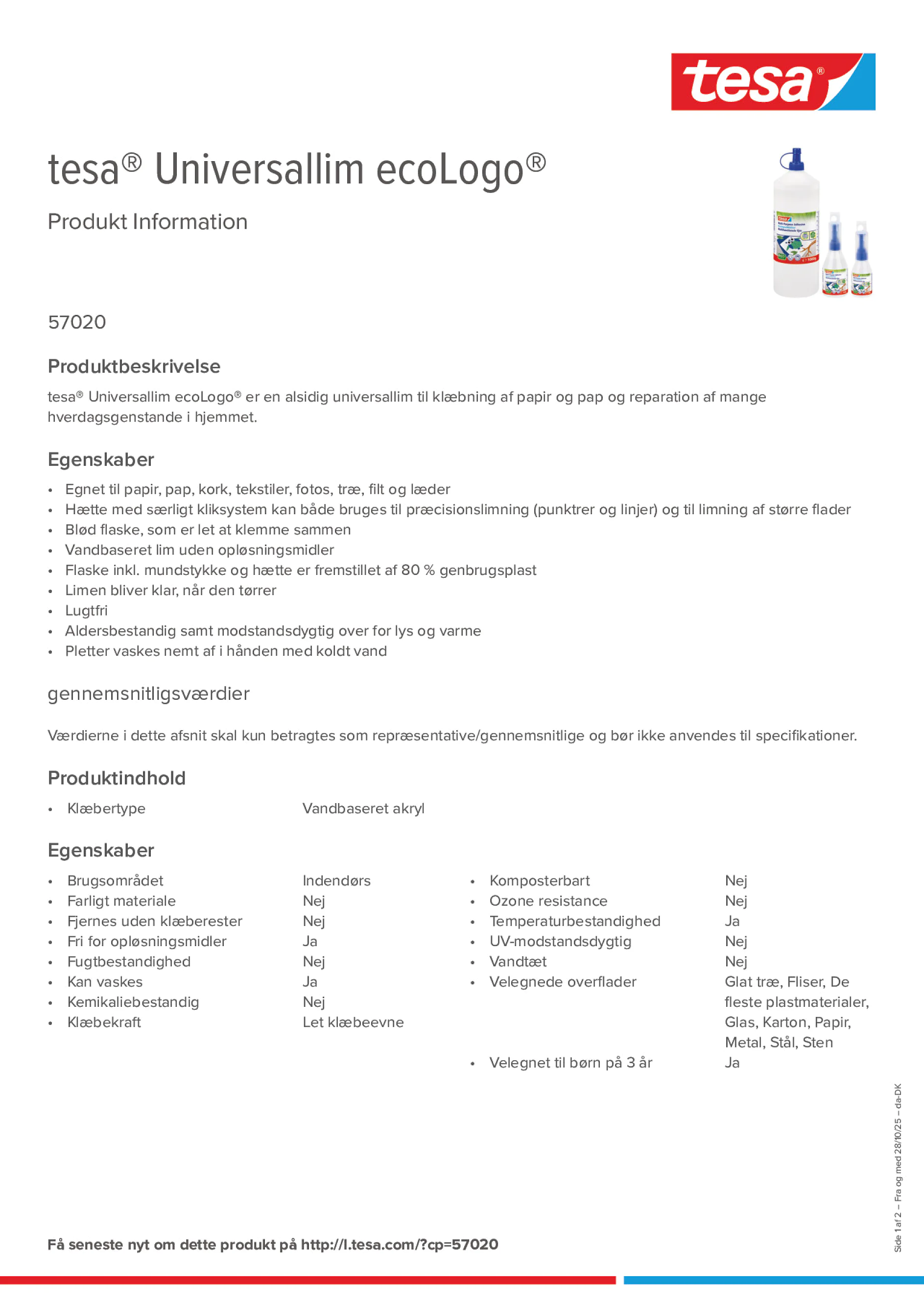 Product information_tesa® 57020_da-DK