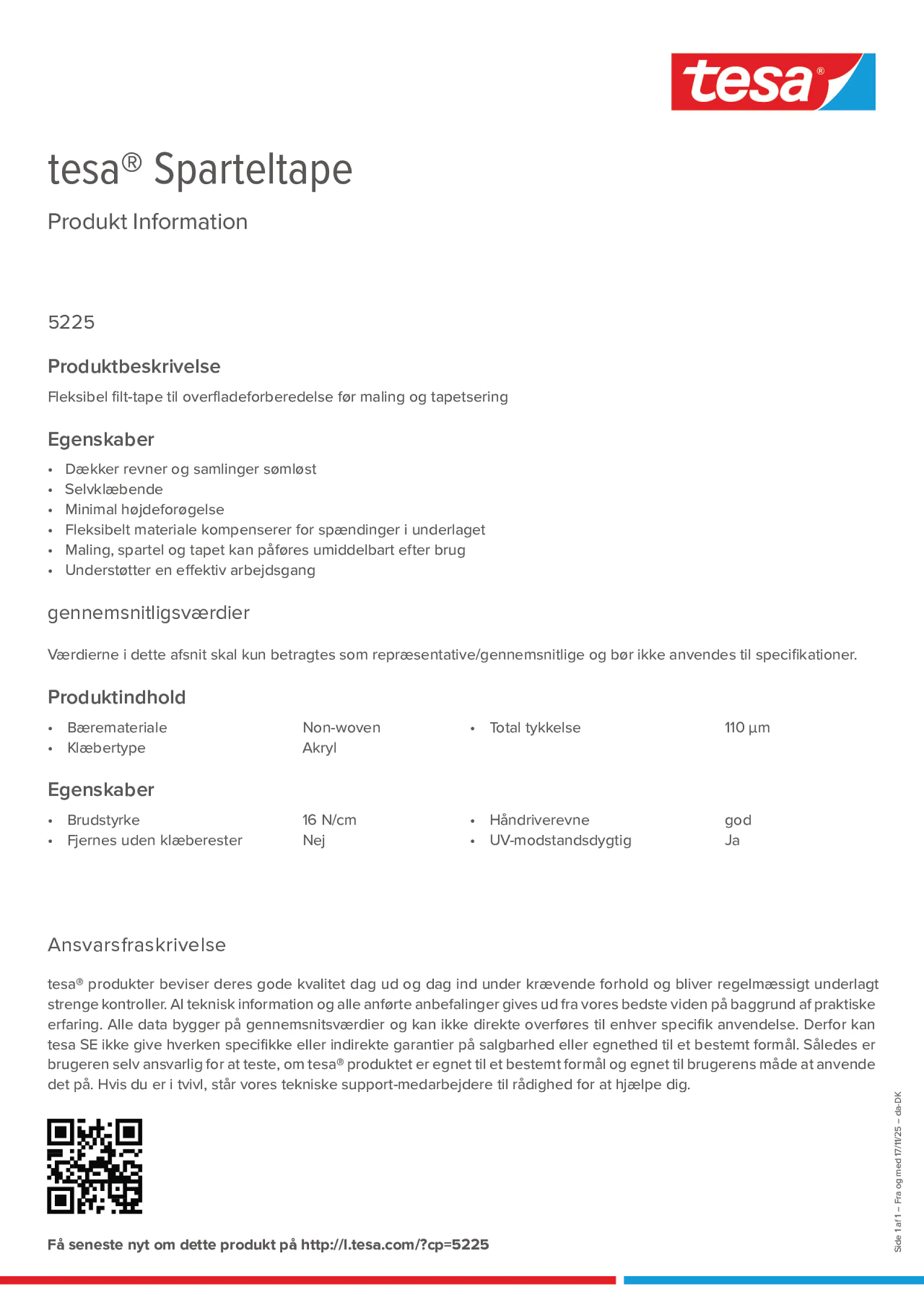Product information_tesa® 05225_da-DK