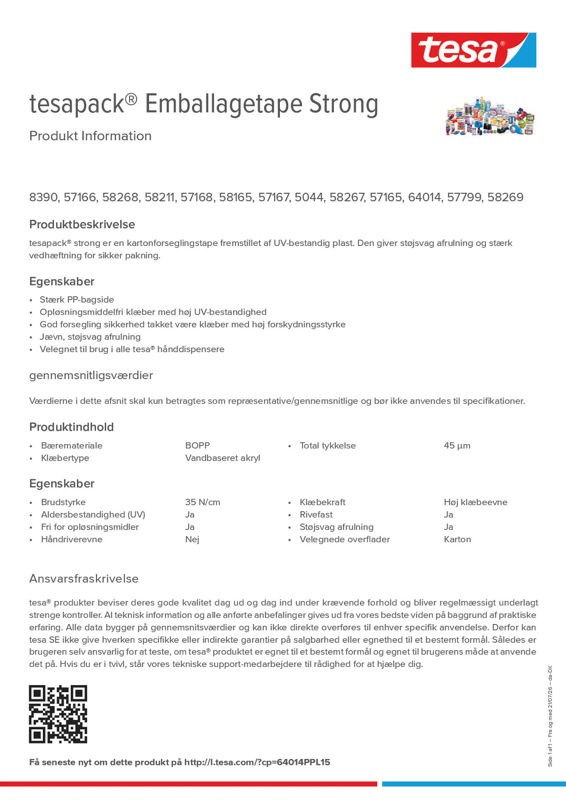 Product information_tesapack® 64014PPL15_da-DK