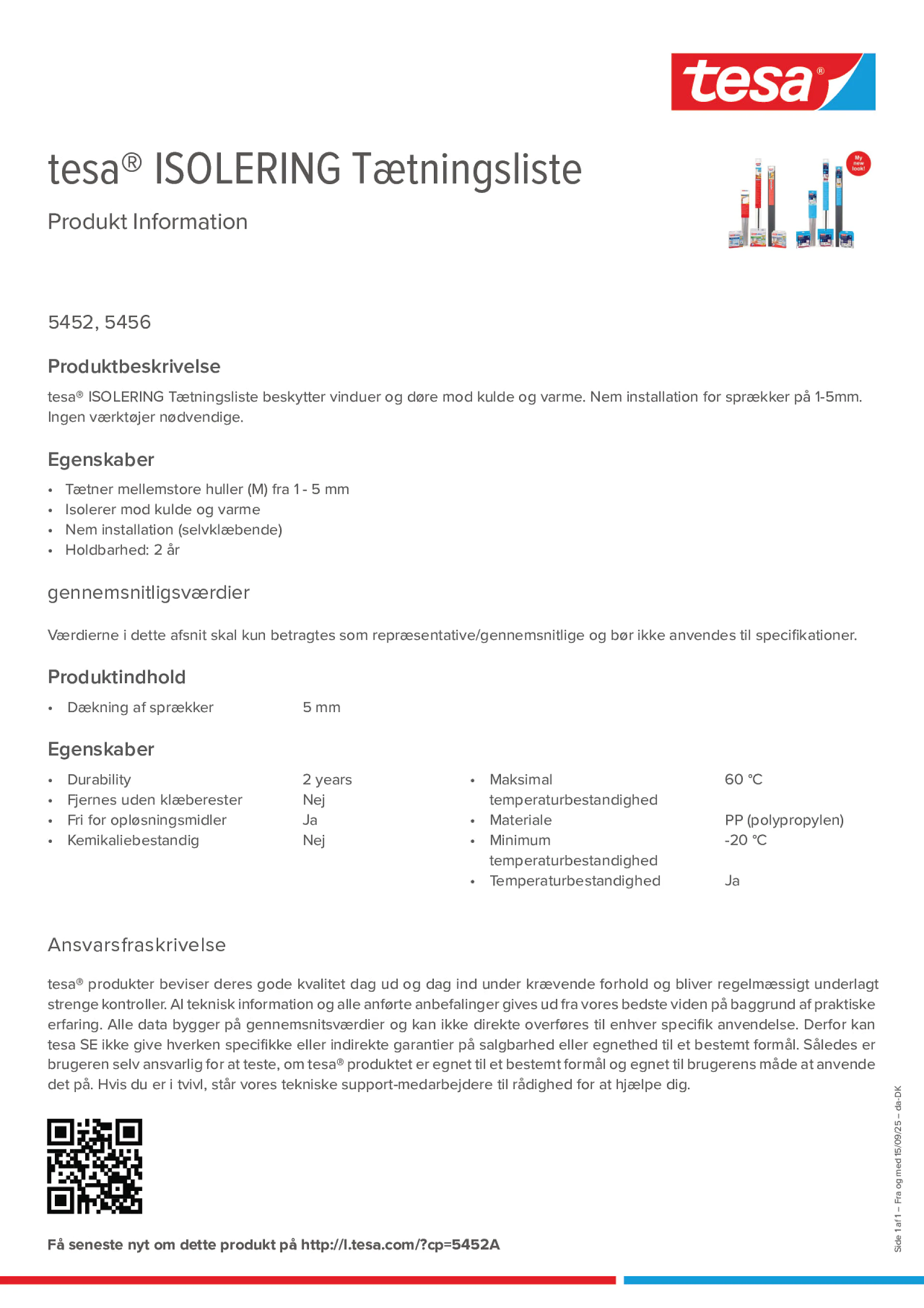 Product information_tesa® 05452_da-DK