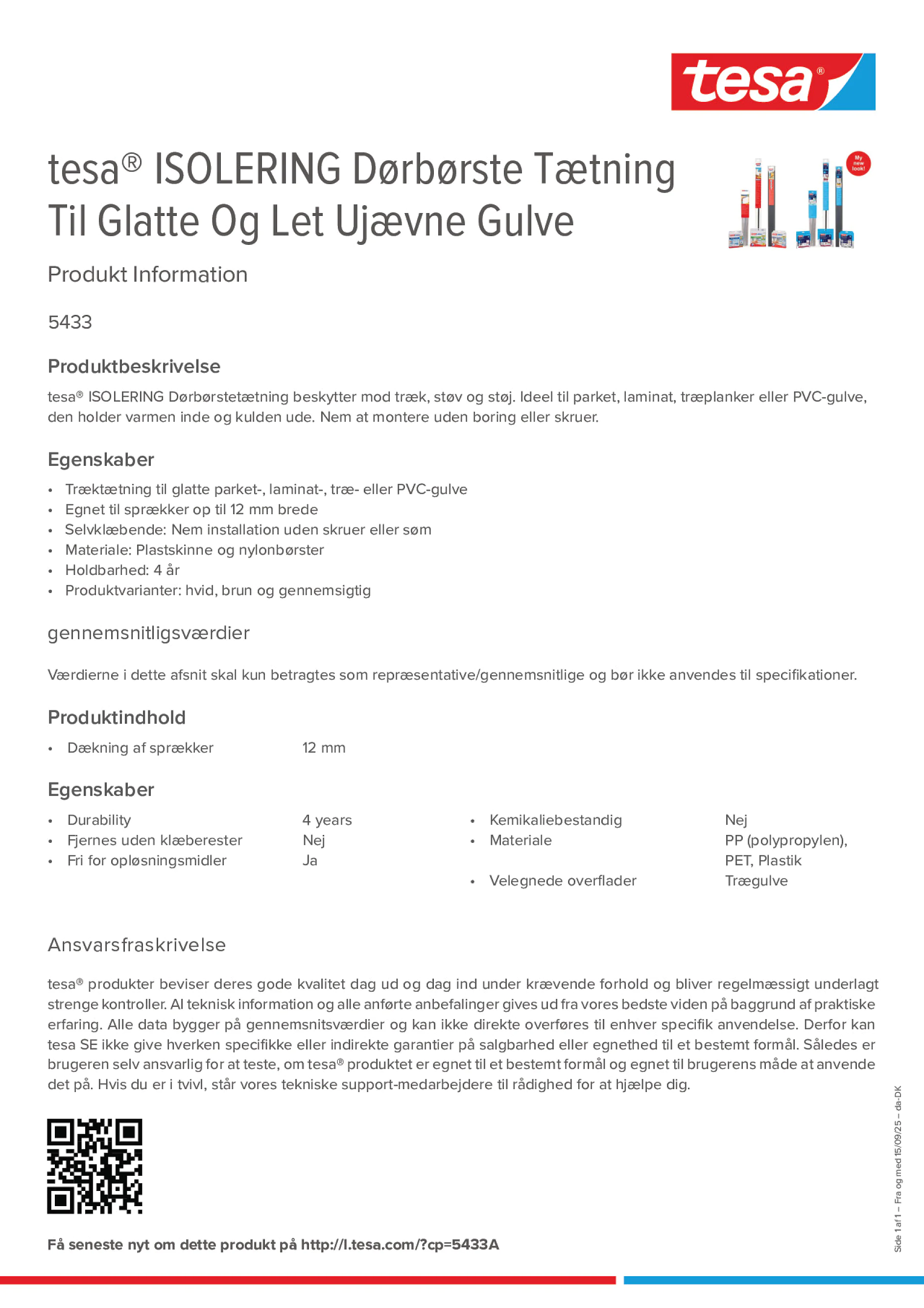Product information_tesa® 05433_da-DK