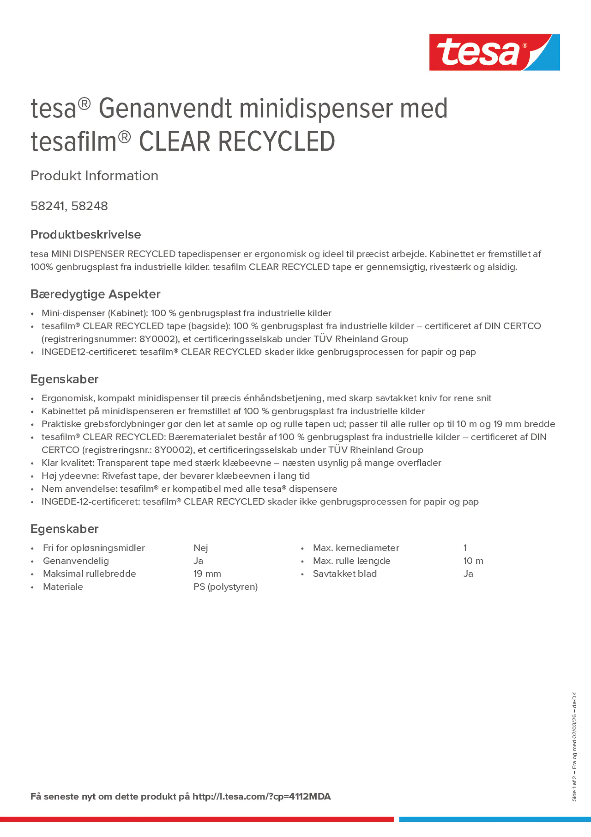 Product information_tesa® 4112MDA_da-DK