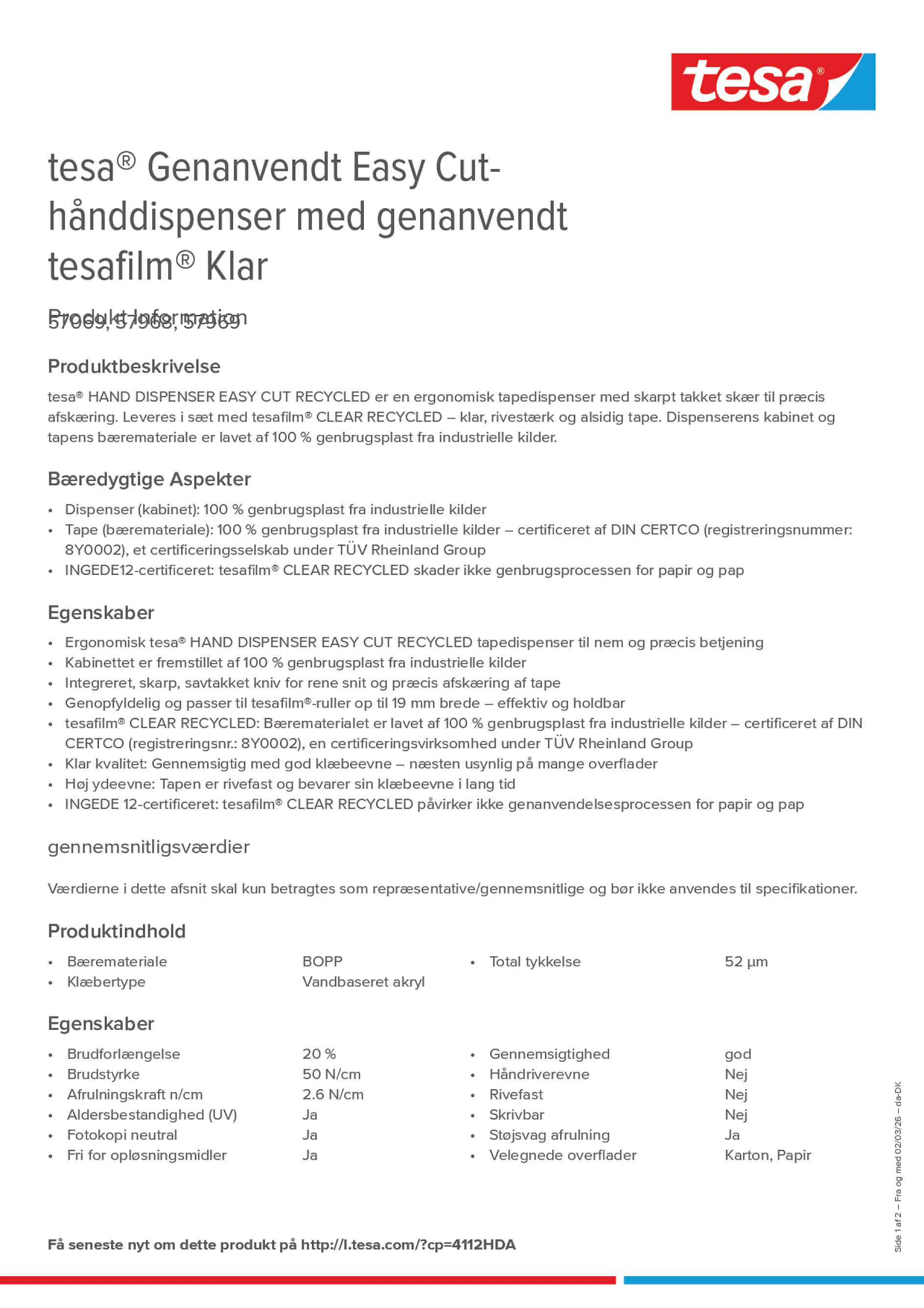 Product information_tesa® 4112HDA_da-DK