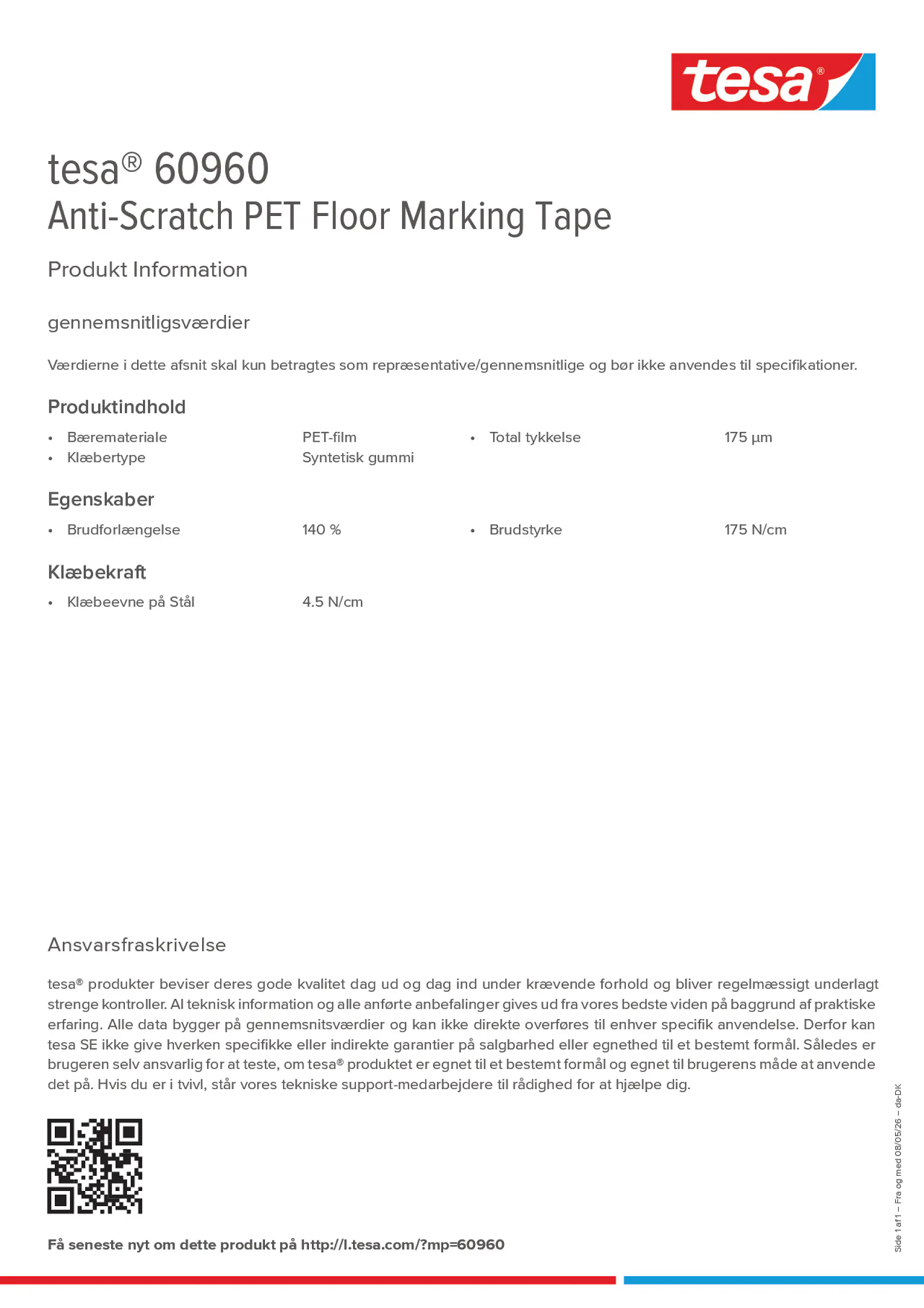 Product information_tesa® 60960_da-DK