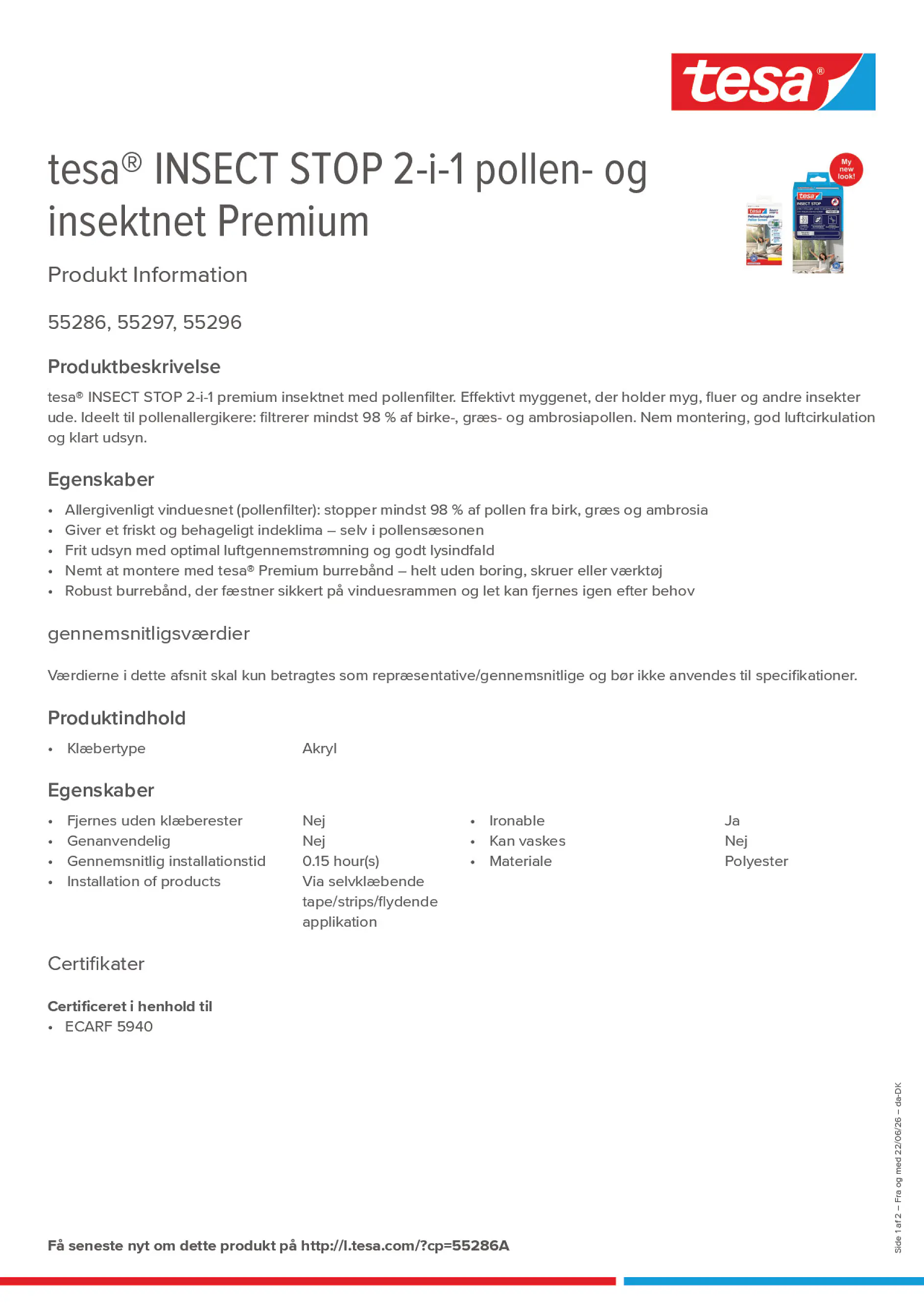 Product information_tesa® 55286A_da-DK