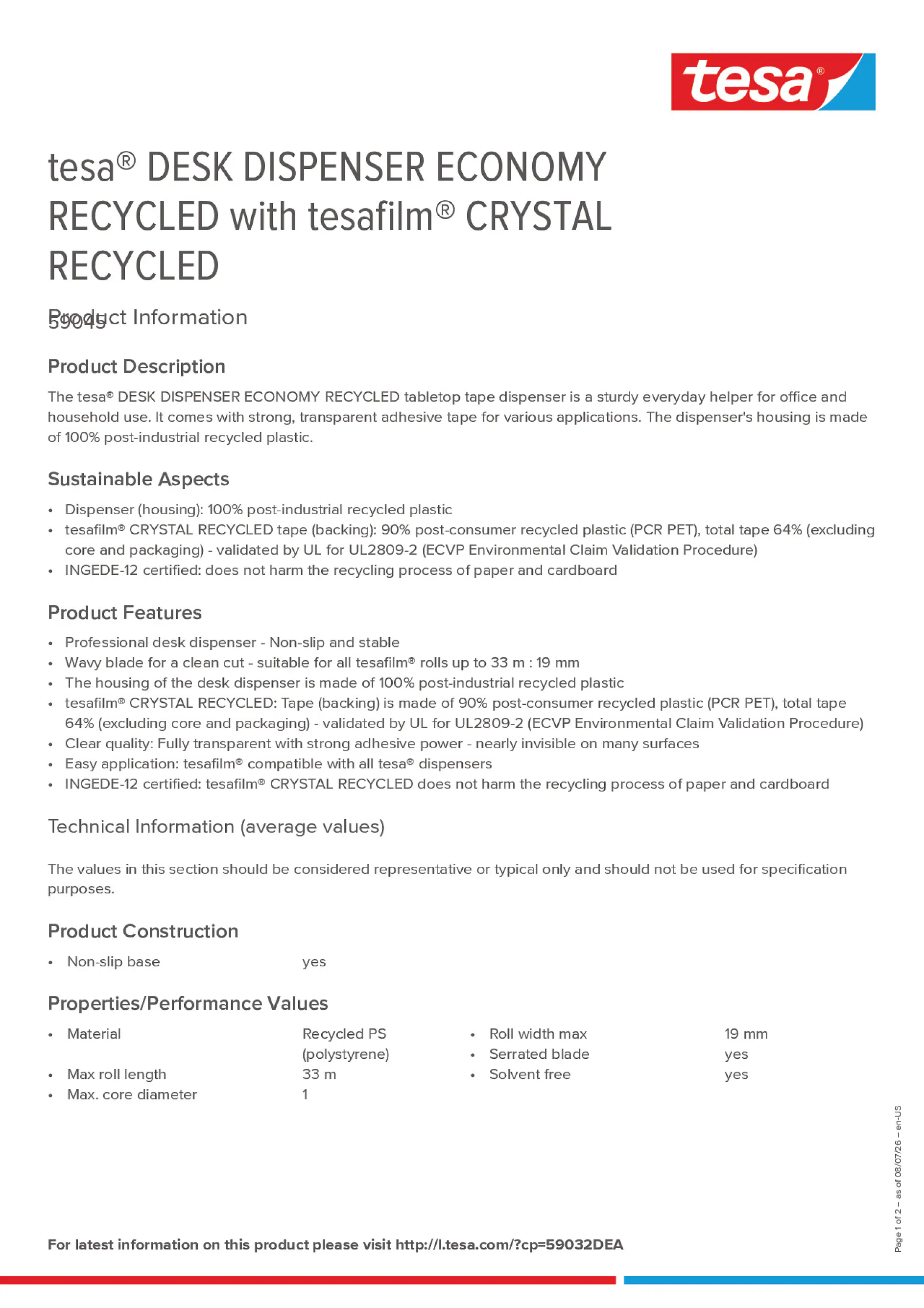 Product information_tesa® 59032DEA_en