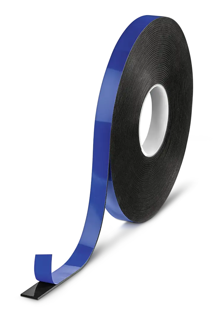 Hohe Klebkraft – schwarzes doppelseitiges Acrylat-Schaumstoffklebeband mit einer Dicke von 1200 µm