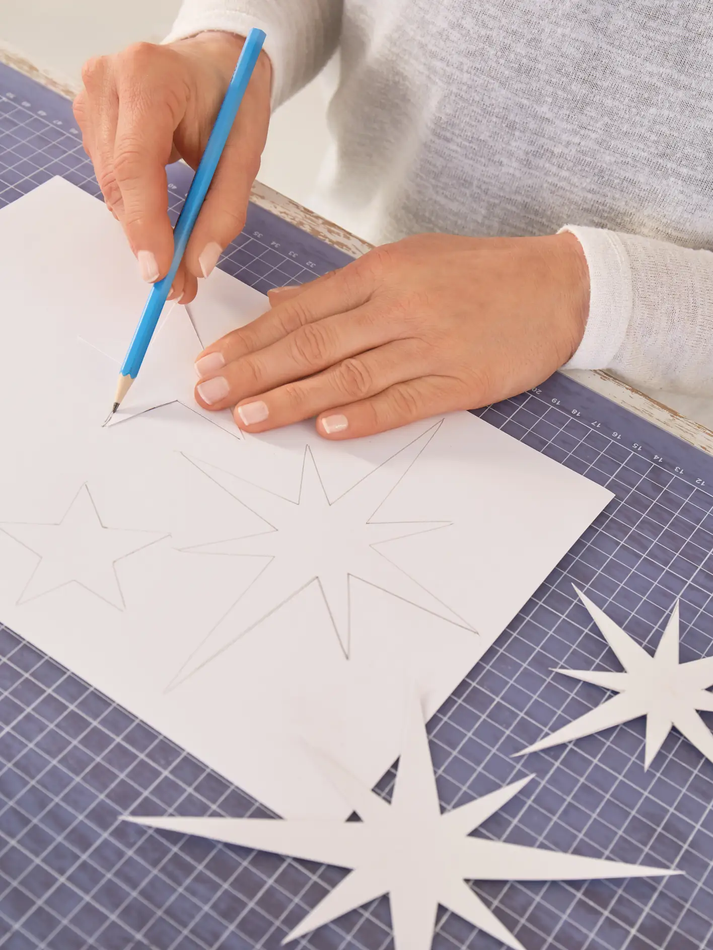 Cut out stars and transfer them