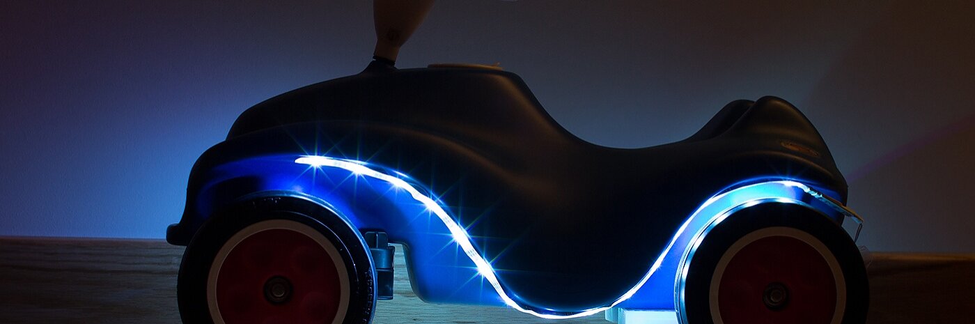 Licht aus, Bobby-Car an!