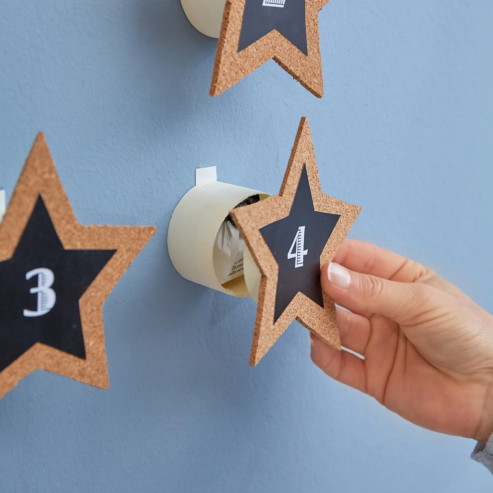 DIY Star Christmas Calendar Step 9