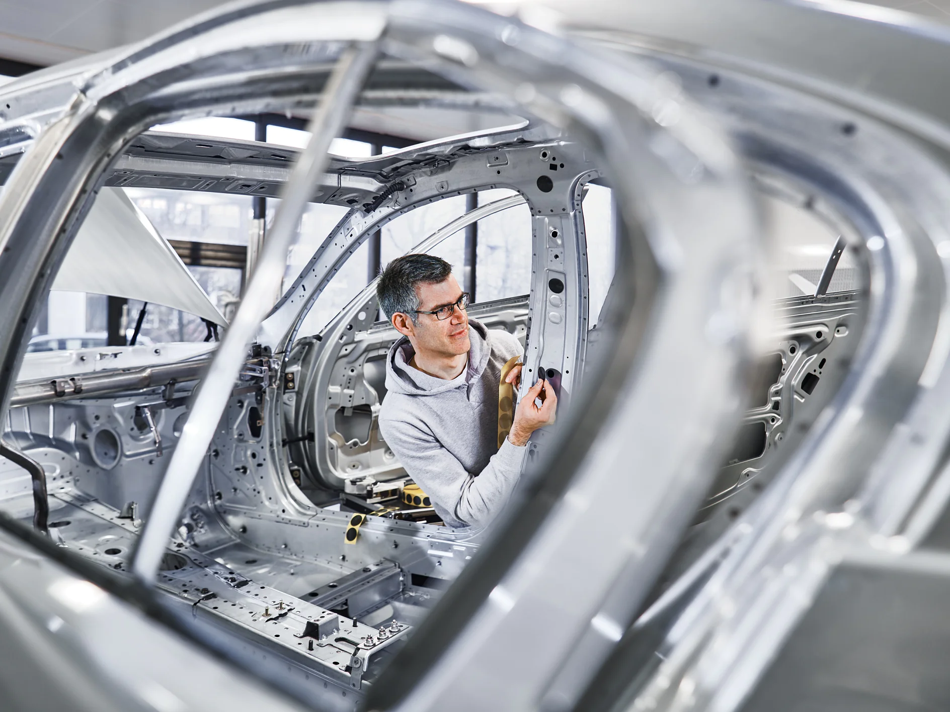 Manual hole covering in the production line