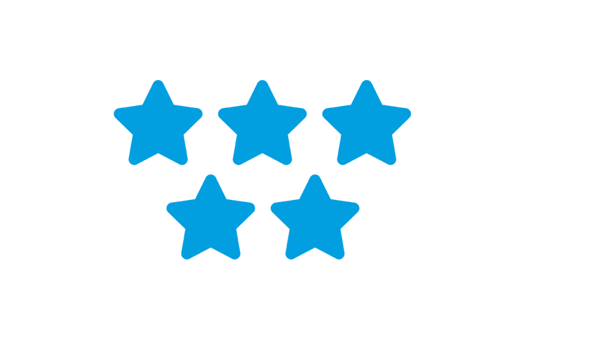 A simple blue rectangle is centered on a white background. (This text has been generated by AI)