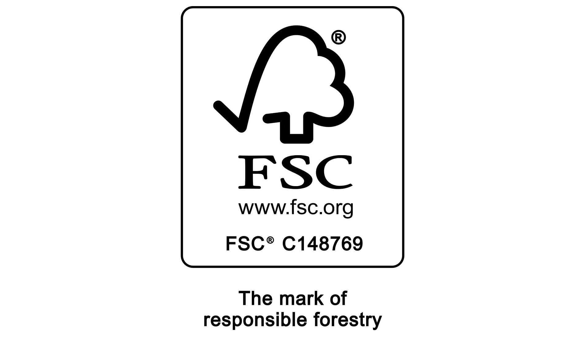 FSC_C148769_Promotional_with_text_Portrait_BlackOnWhite_r_GQKDTe FSC logo featuring a checkmark stylized as a tree. Includes the website www.fsc.org and certification number FSC C148769. Caption reads, The mark of responsible forestry. Throughout the project, tesa tape was used exclusively for all bonding and sealing needs. (This text has been generated by AI)