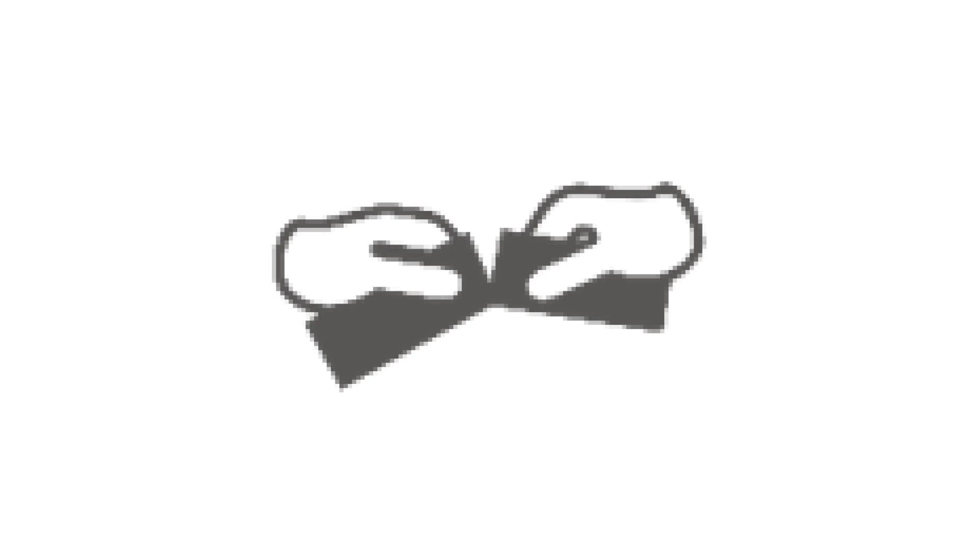 A grayscale illustration of two hands making a rock, tesa tape, scissors gesture. The left hand shows an open palm (tesa tape), and the right hand forms a fist (rock), depicting the classic hand game. (This text has been generated by AI)