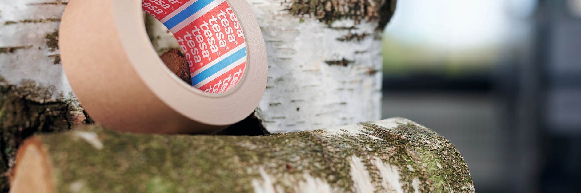 Sustainable packaging tapes can simply be recycled together with other cardboard packaging. A good example is the new tesa paper tape based on a natural rubber adhesive with FSC certification.