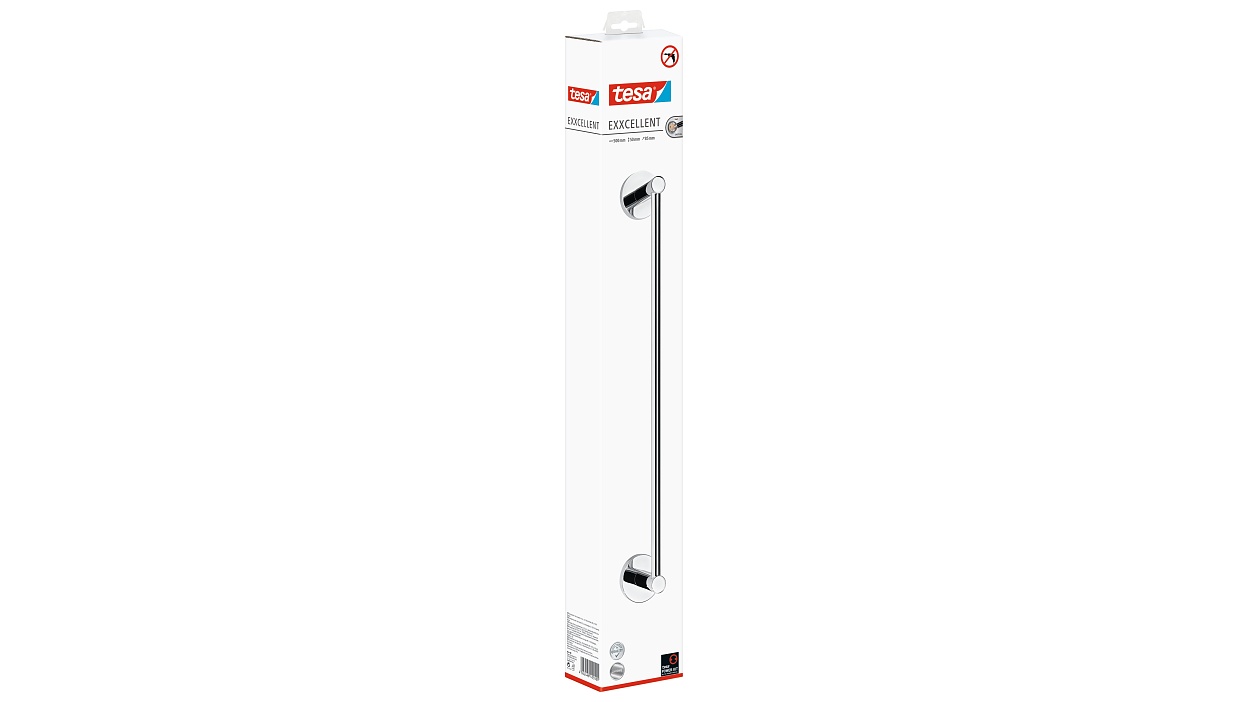 [en-en] tesa Exxcellent Bath Towel Rod Single 450 mm