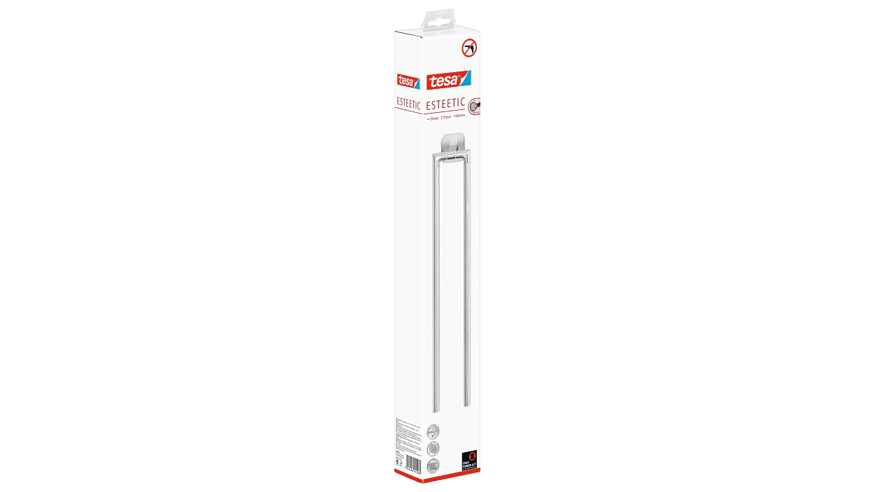[en-en] tesa Esteetic 2-Armed Towel Holder