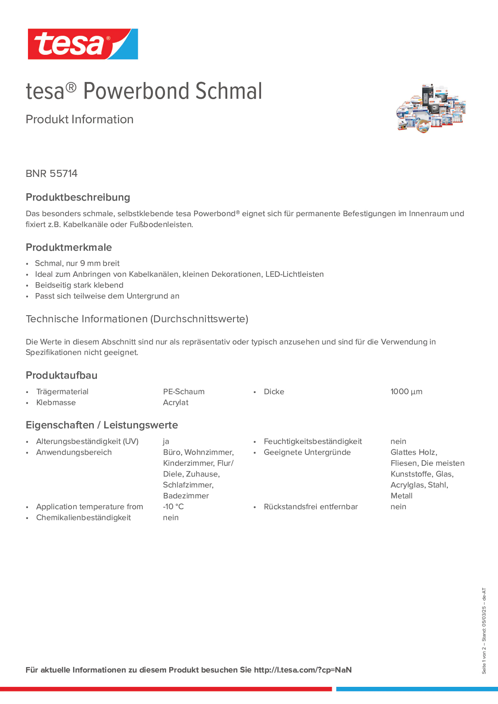 Product information_tesa® Powerbond 55714_de-AT