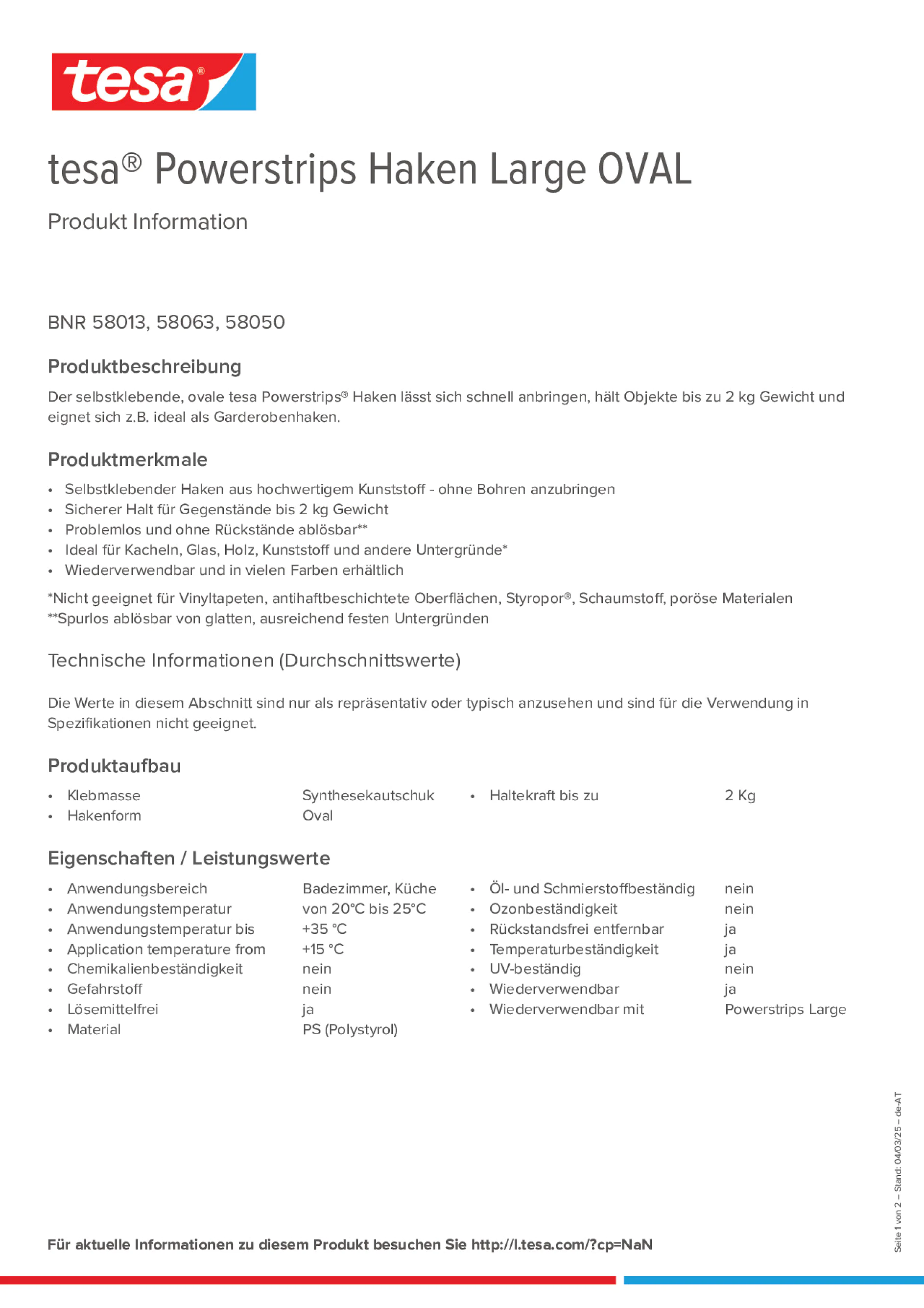 Product information_tesa® Powerstrips 58050_de-AT