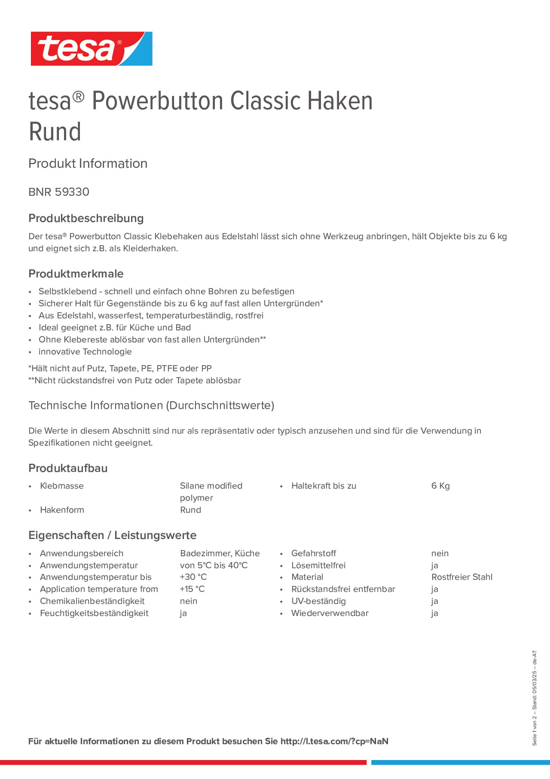 Product information_tesa® Powerbutton 59330_de-AT