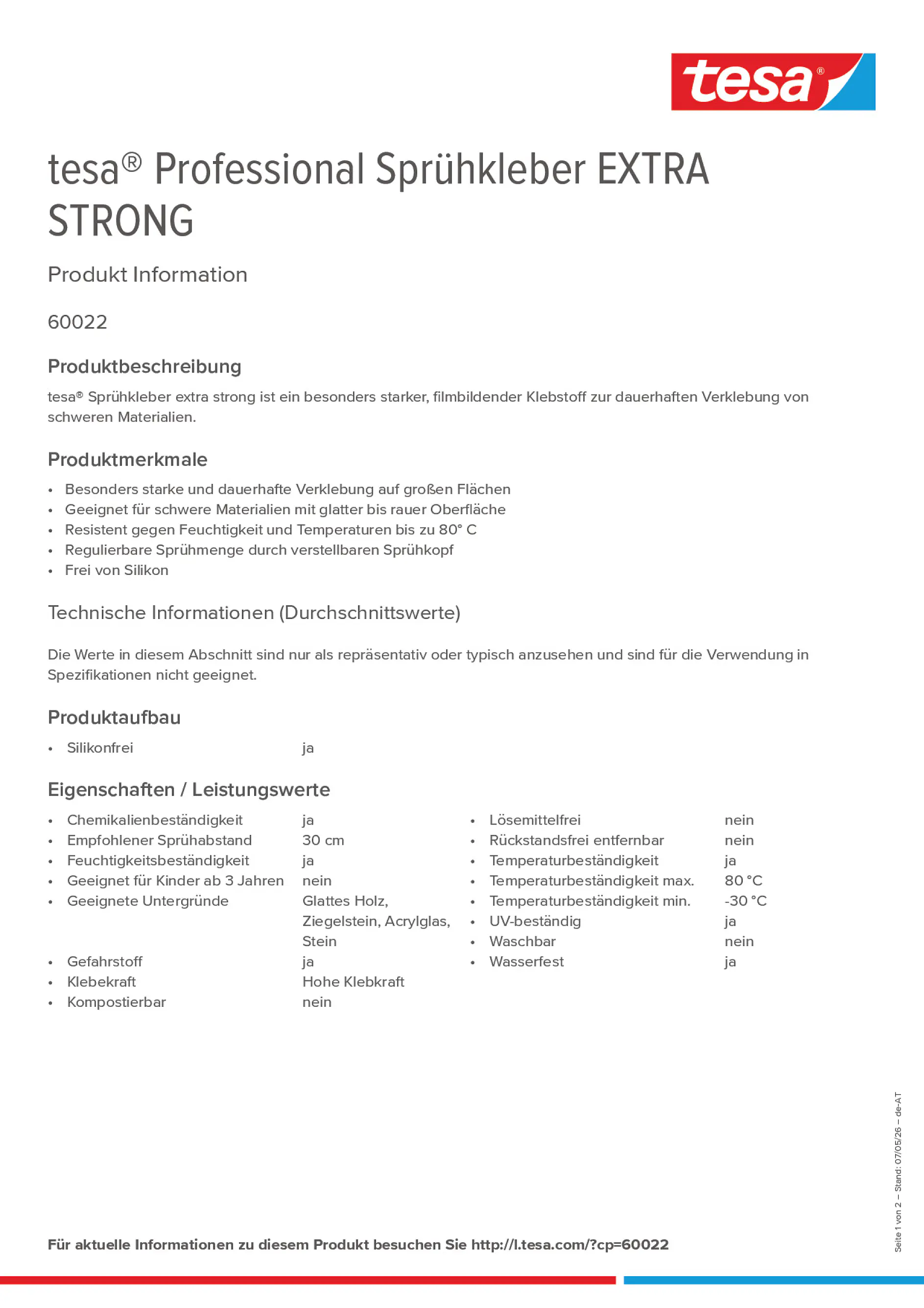 Product information_tesa® Professional 60022_de-AT