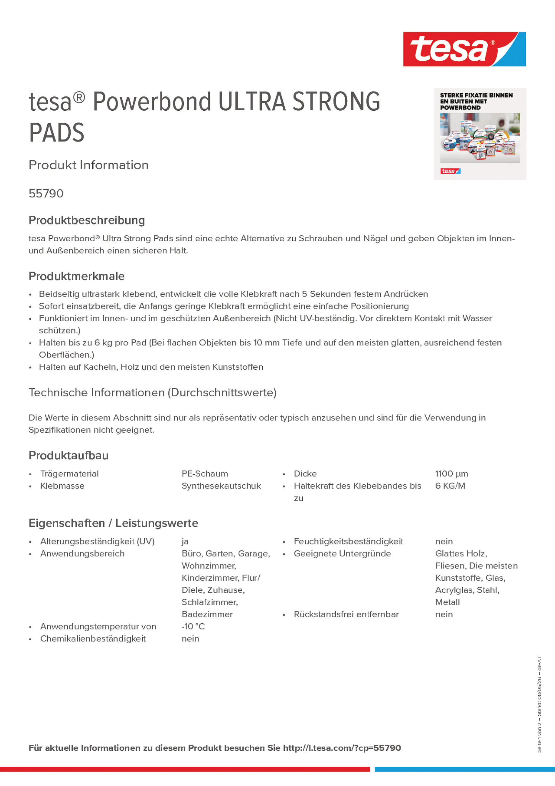 Product information_tesa® Powerbond 55790_de-AT