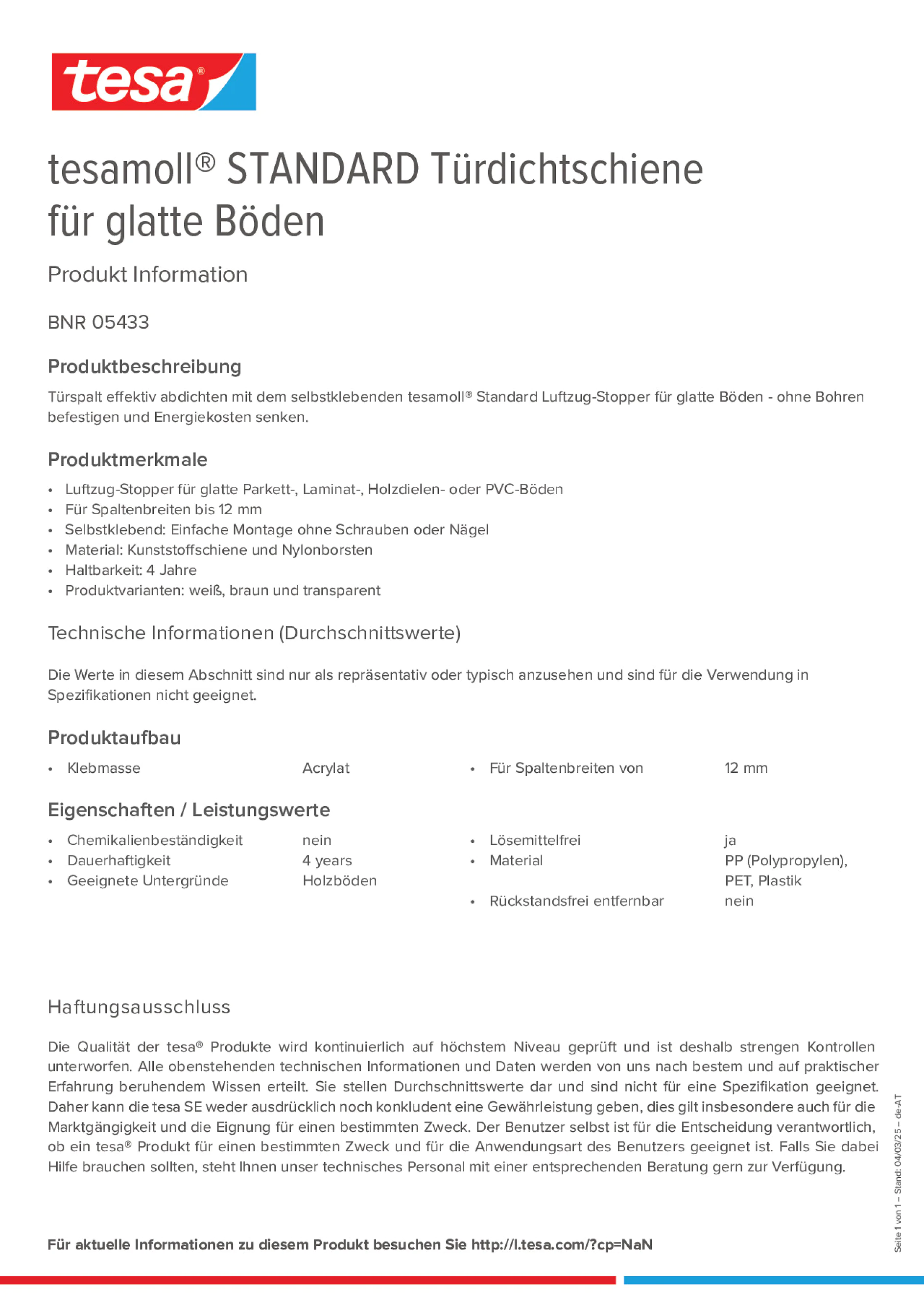 Product information_tesamoll® 05433_de-AT