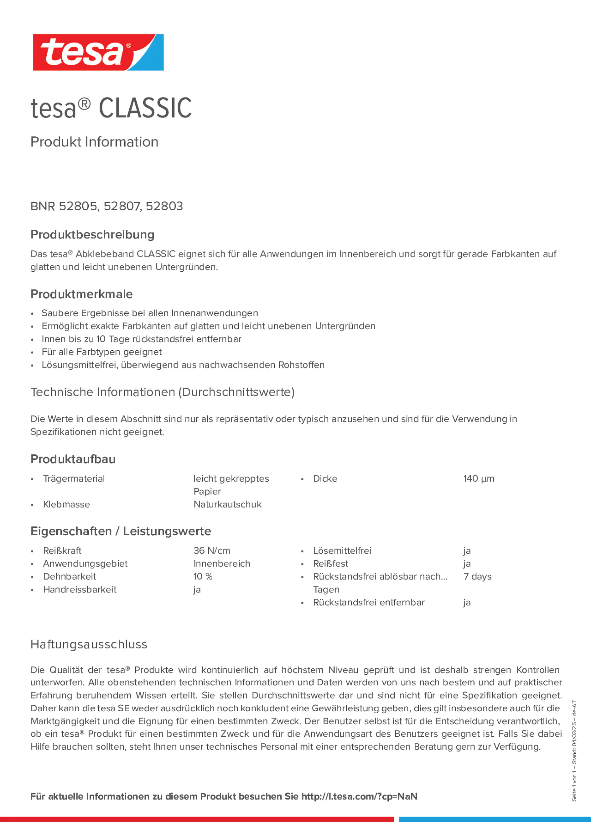 Product information_tesa® 5284_de-AT