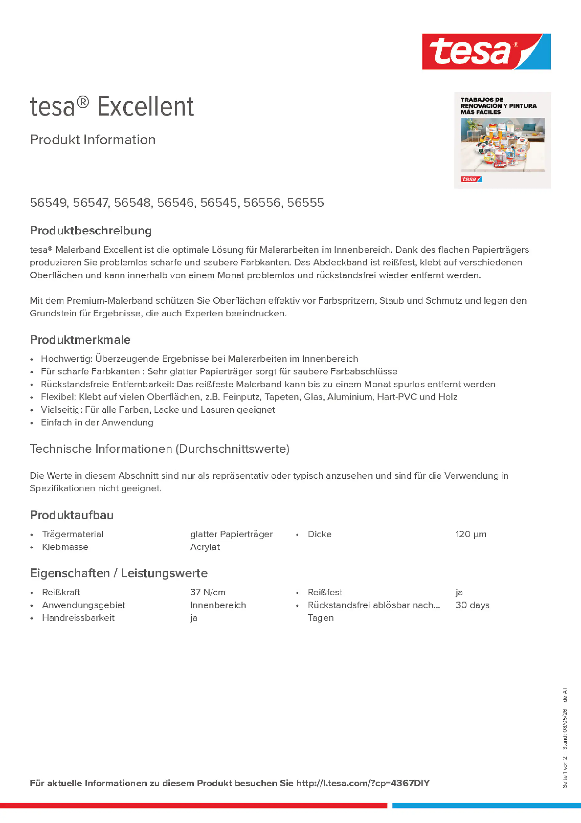 Product information_tesa® 4367DIY_de-AT